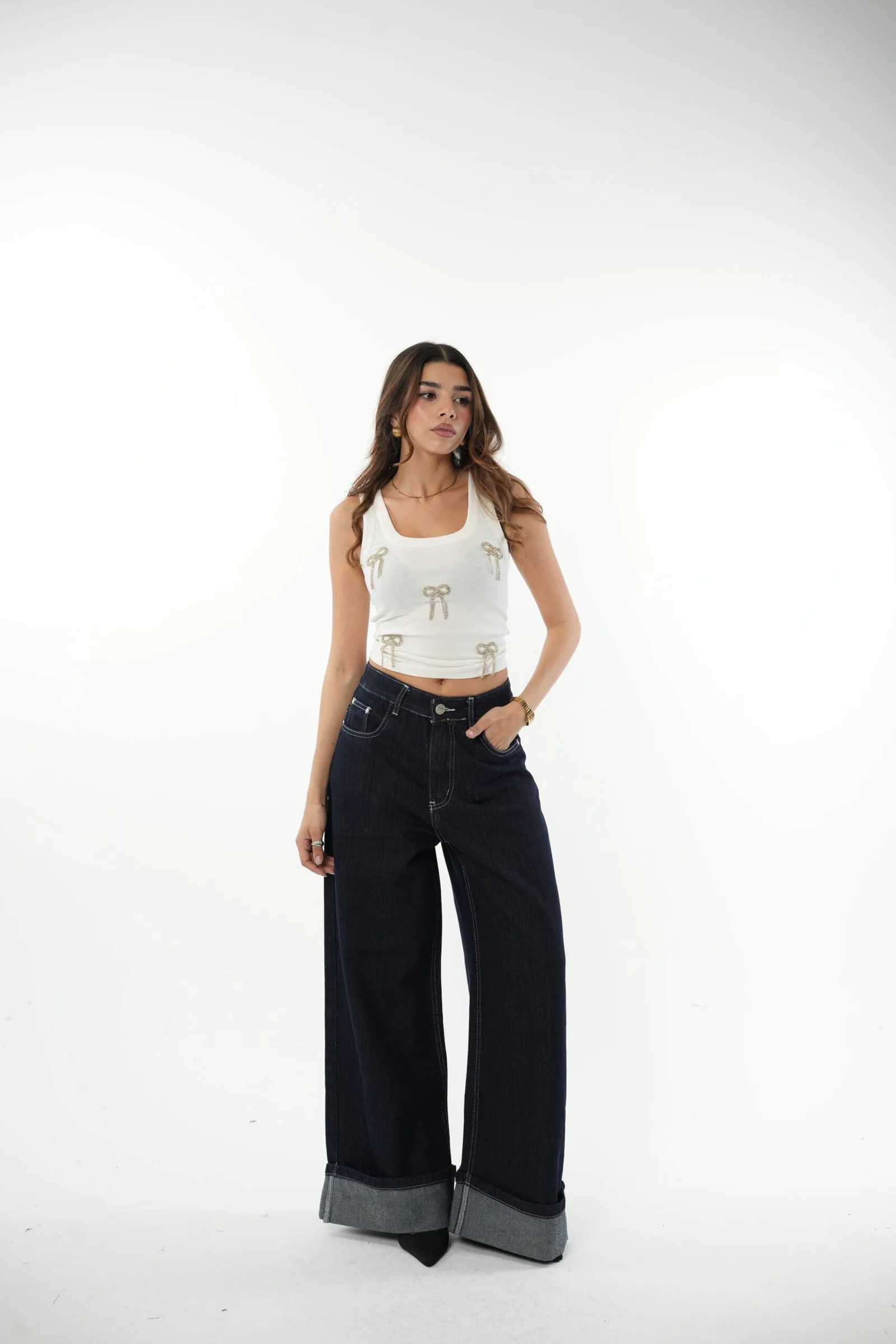 Blue Bended raw denim