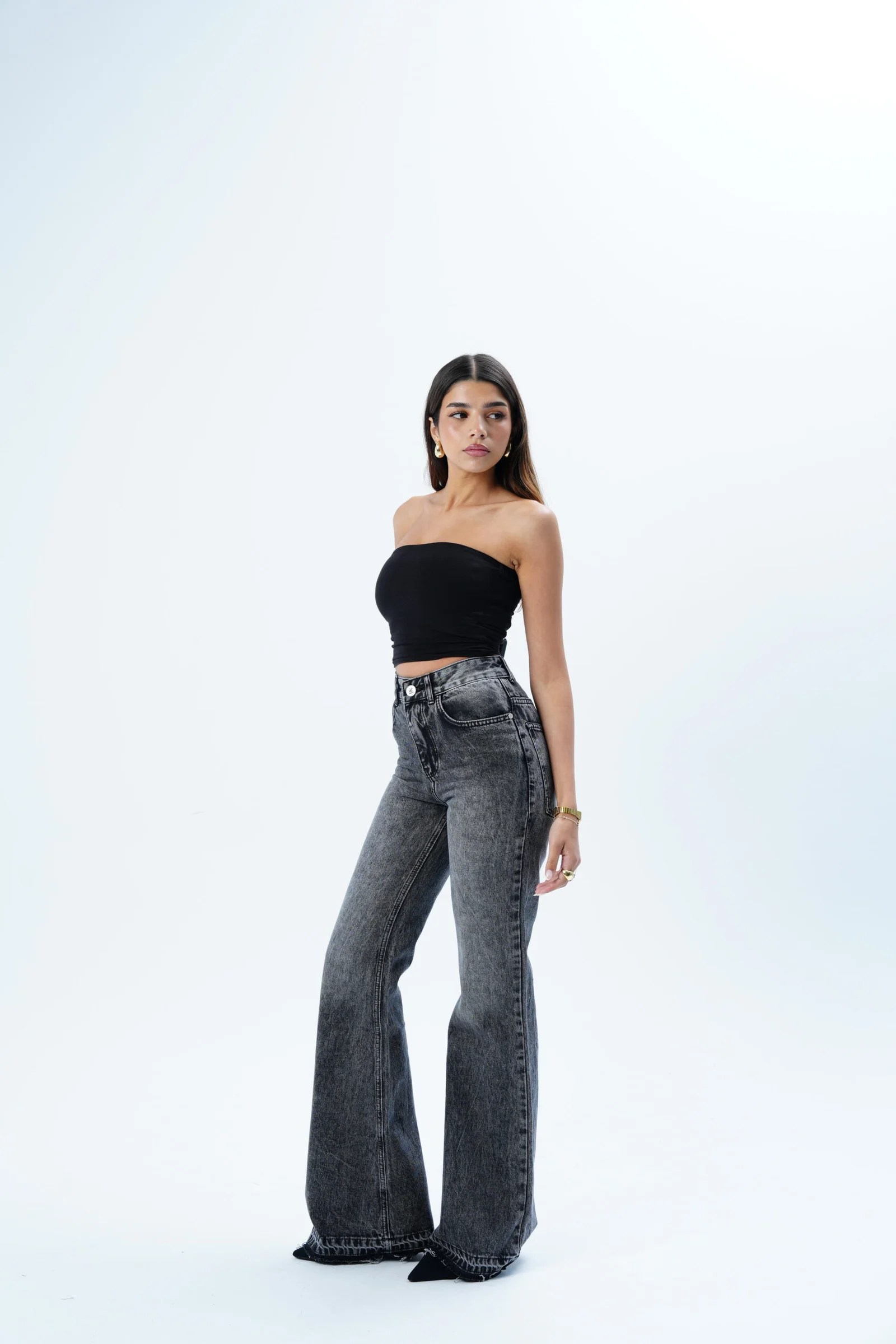 Black Straight Flare — view 5