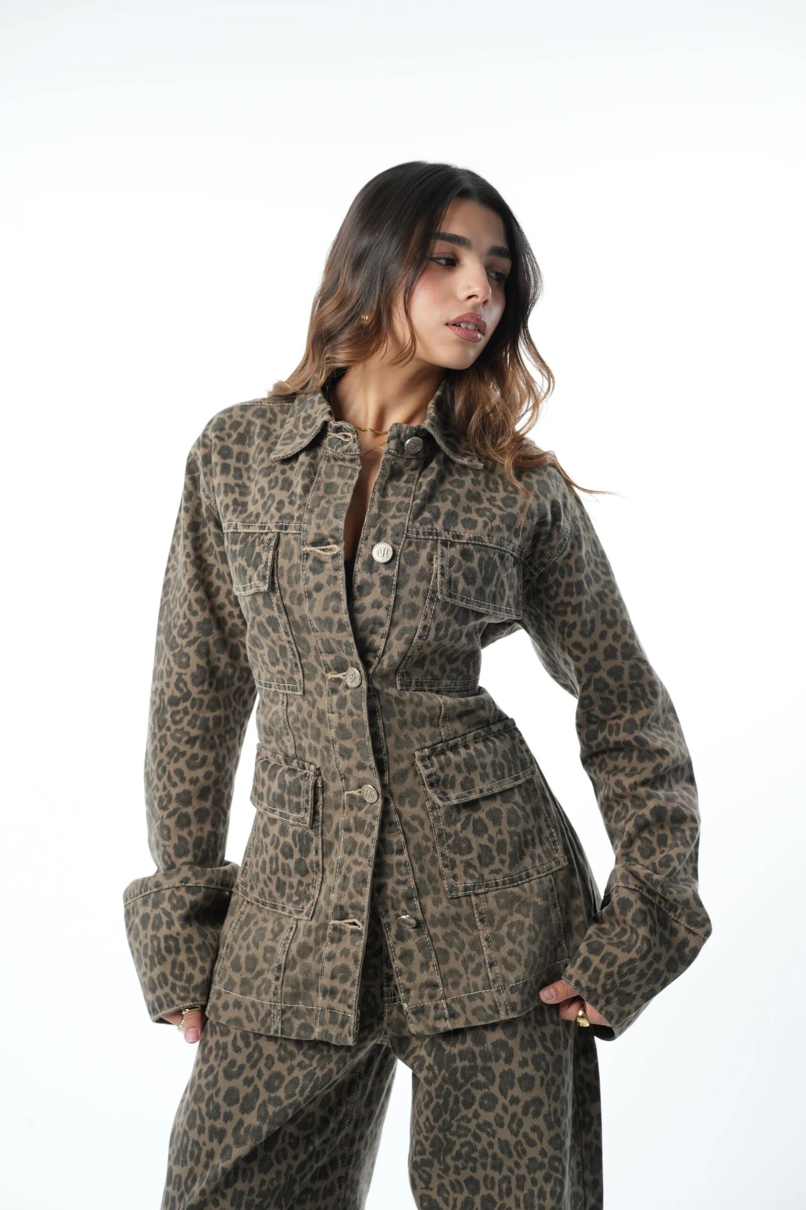 Leopard fitted jacket — view 8