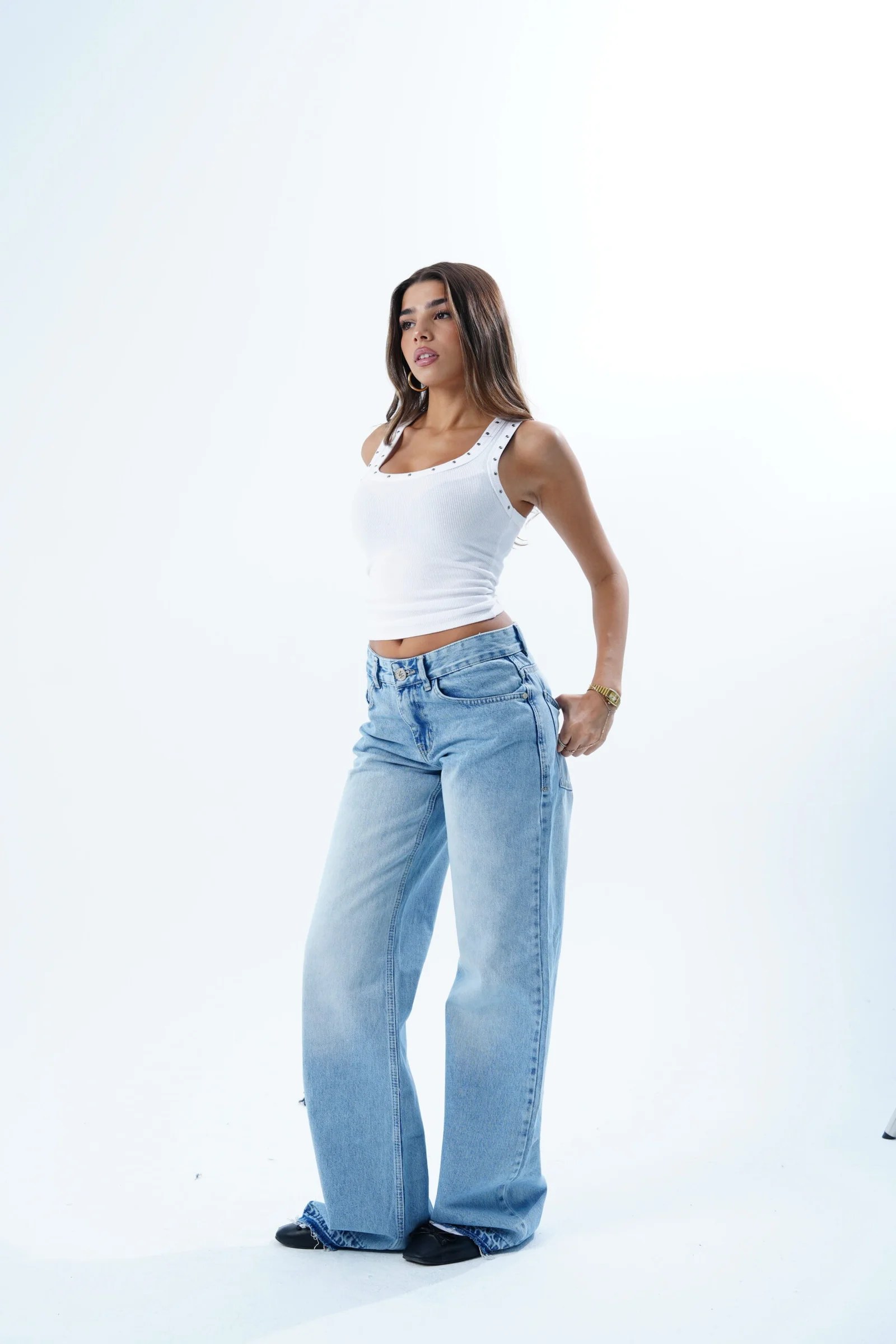 Light BLUE REGULAR FIT DENIM — view 5