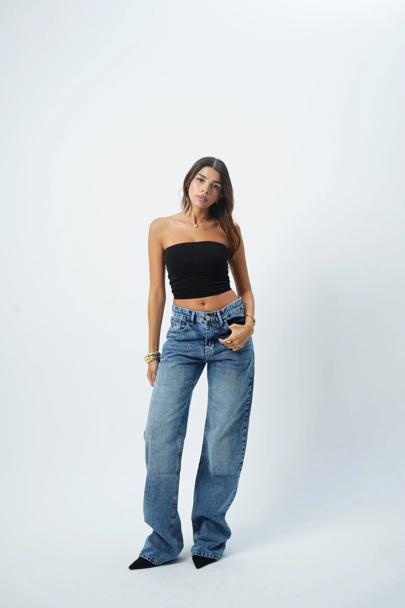 Dark Blue MID-RISE straight — view 4
