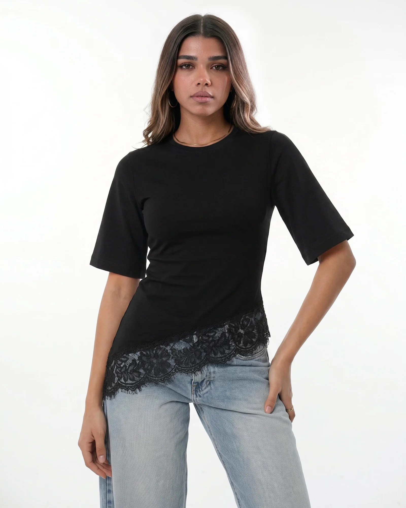 THE LACE SHIRT short sleeve