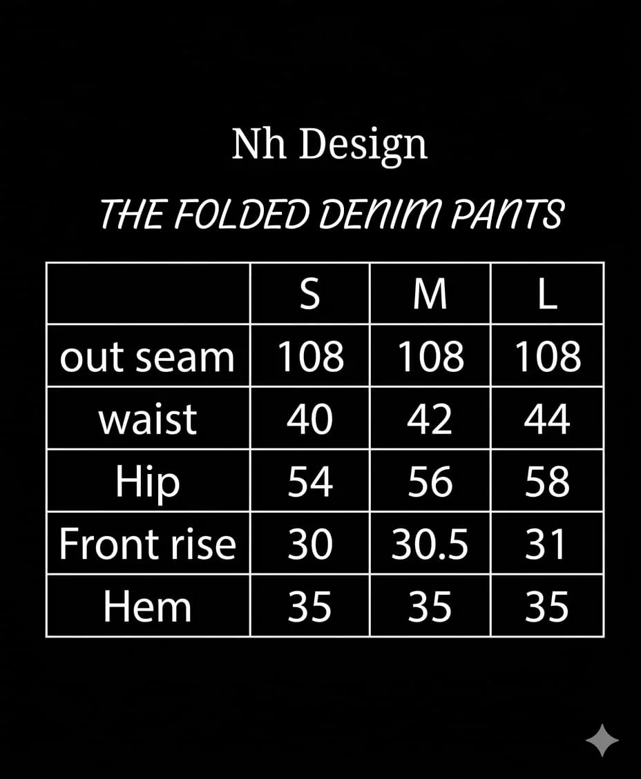 THE FOLDED DENIM PANTS — view 8