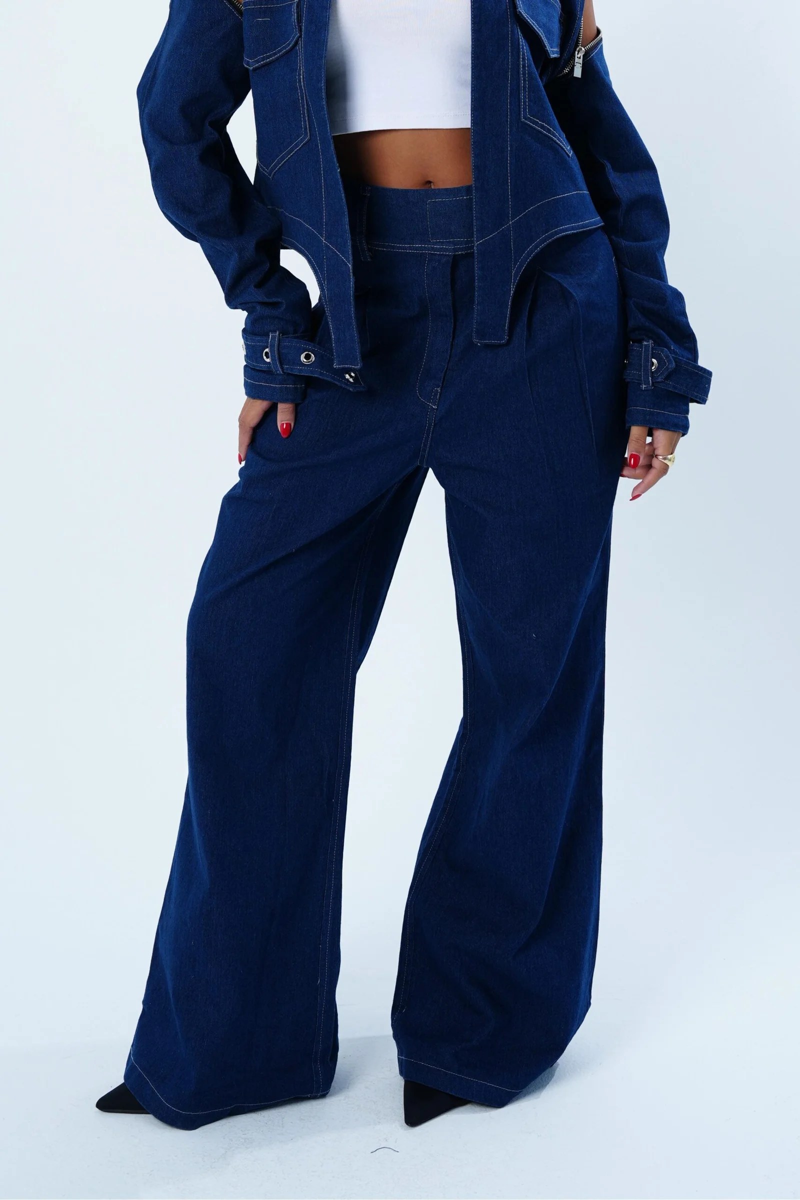 Light jeans tailored pants — view 4