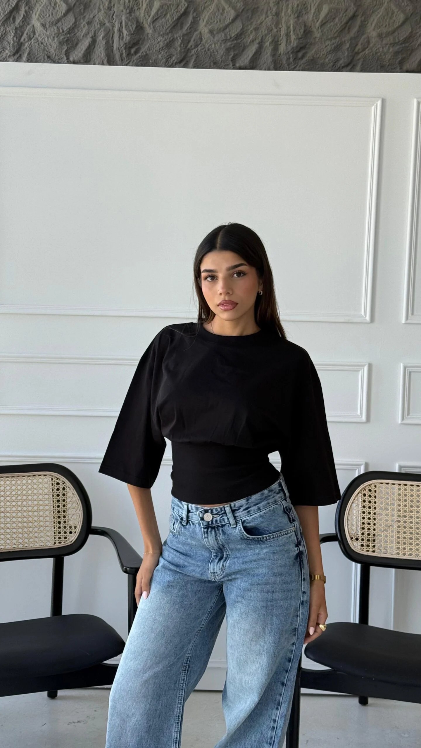 Ribbed waisted shirt Short length Sleeves — view 18