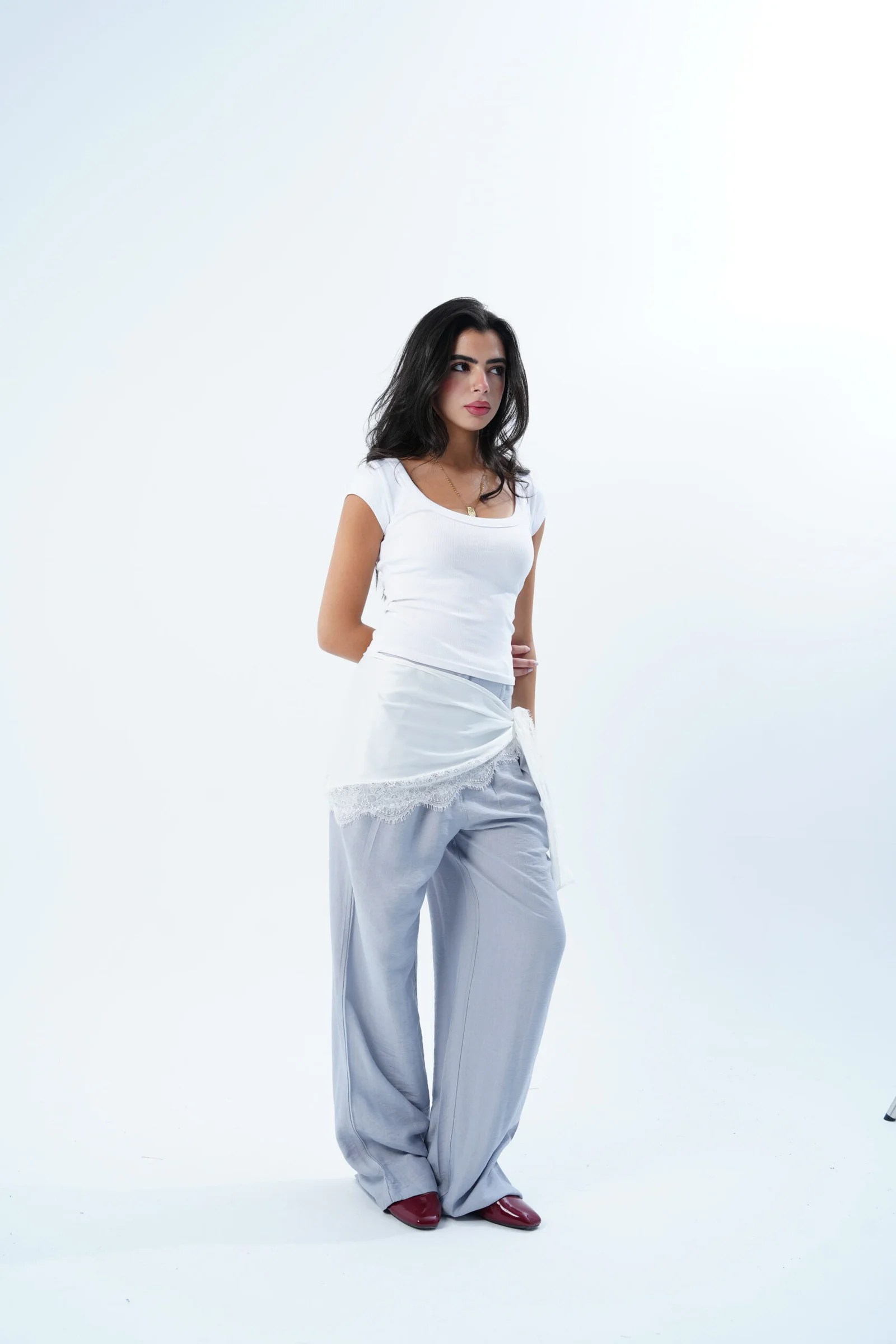 The Satin Scarf Pants — view 12