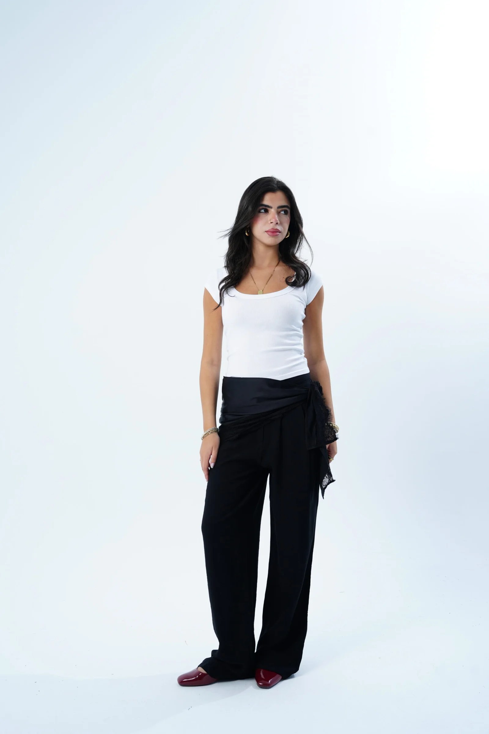 The Satin Scarf Pants — view 18