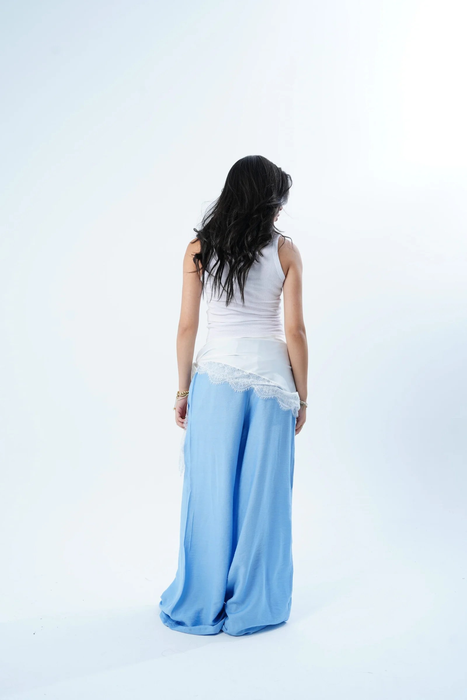 The Satin Scarf Pants — view 3