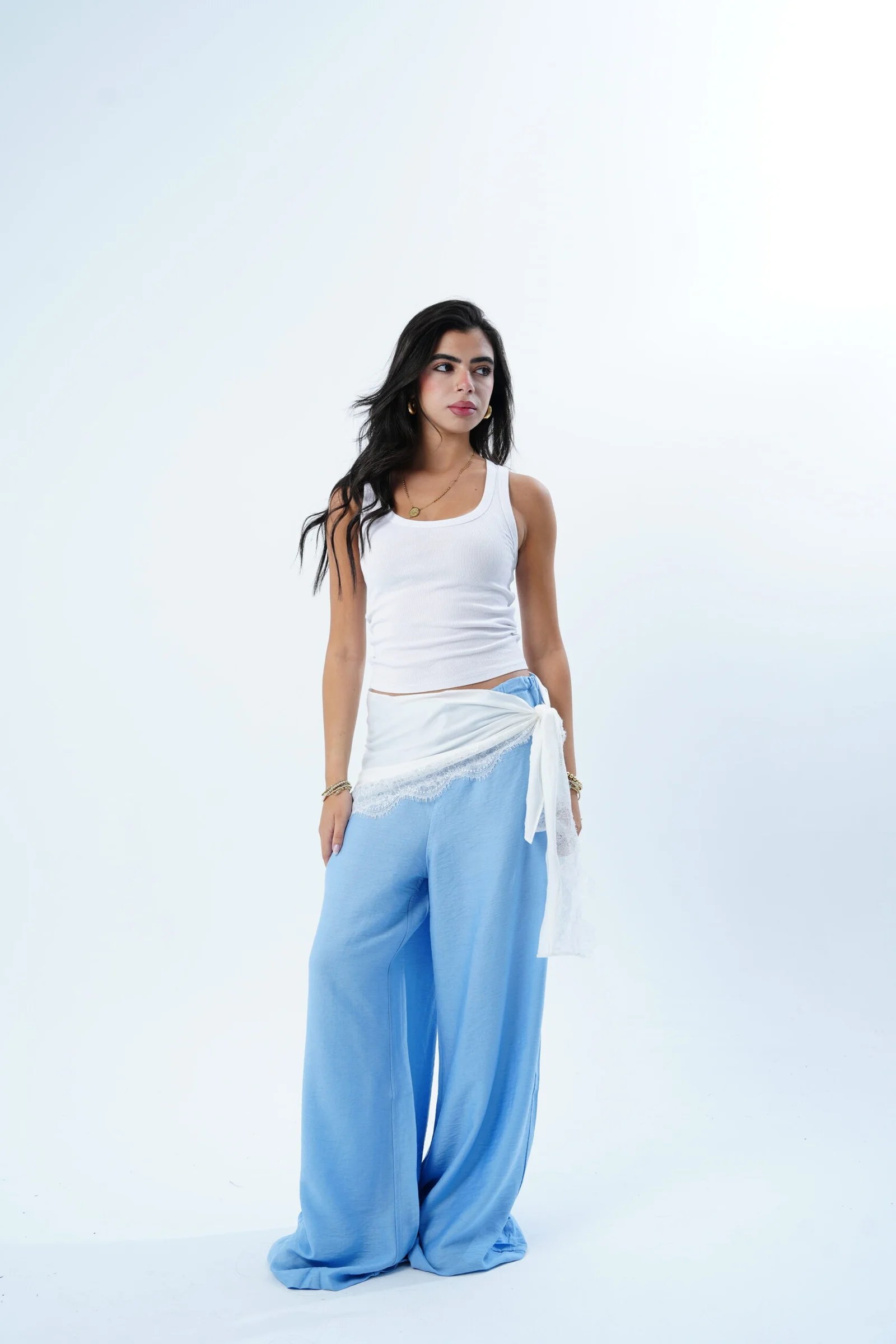 The Satin Scarf Pants