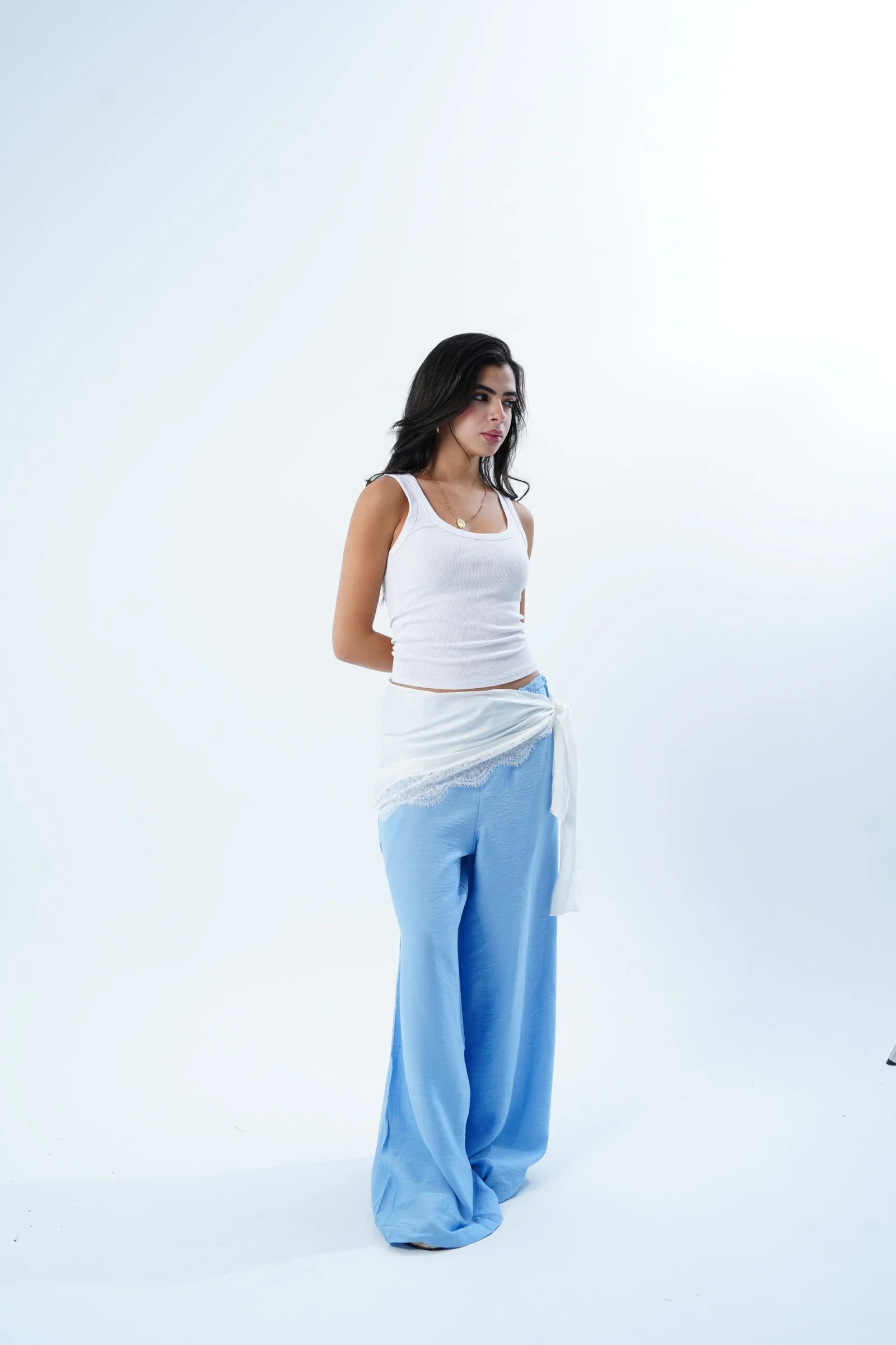 The Satin Scarf Pants — view 5