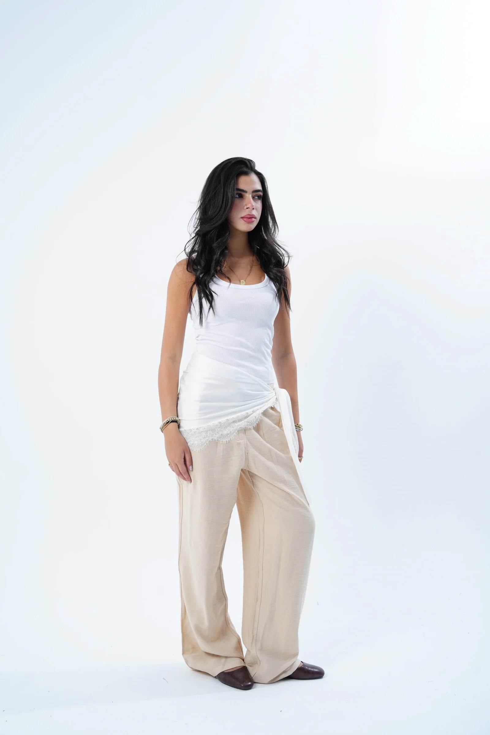 The Satin Scarf Pants — view 7