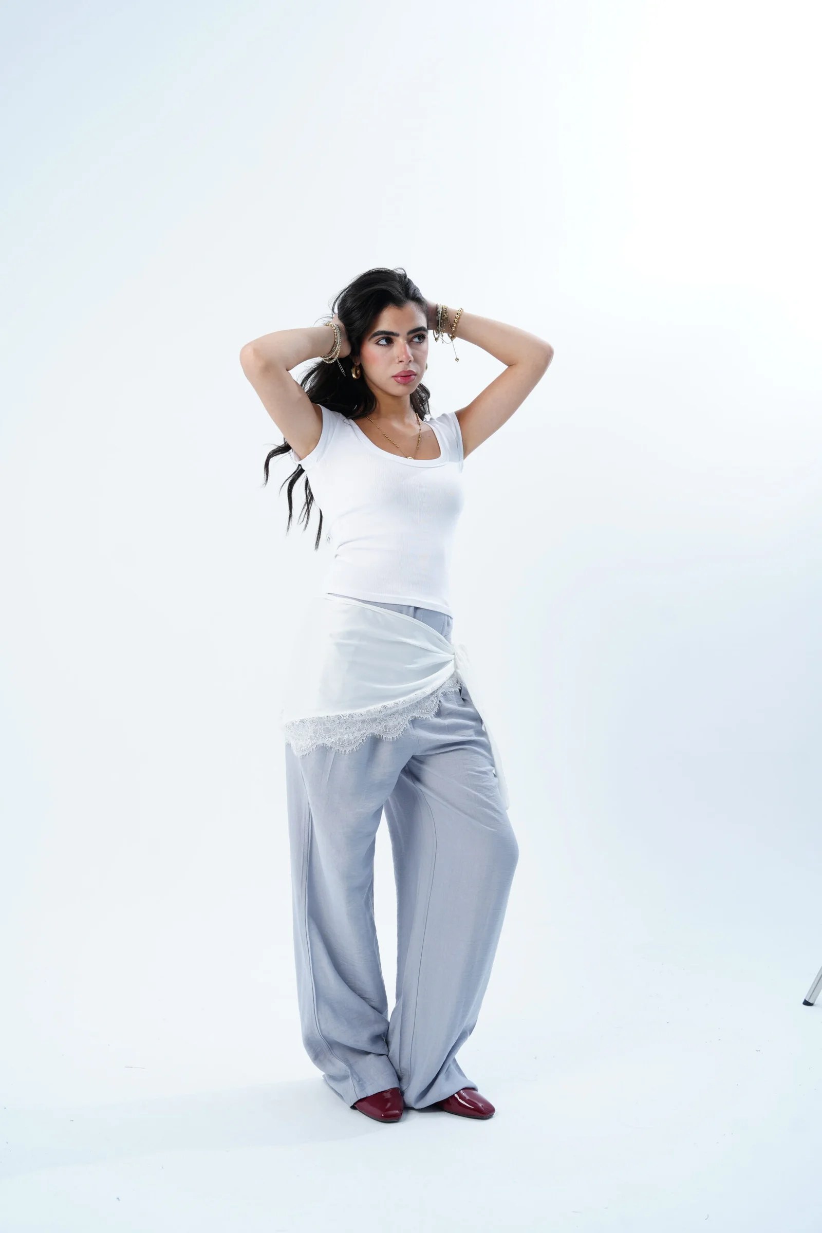 The Satin Scarf Pants — view 10