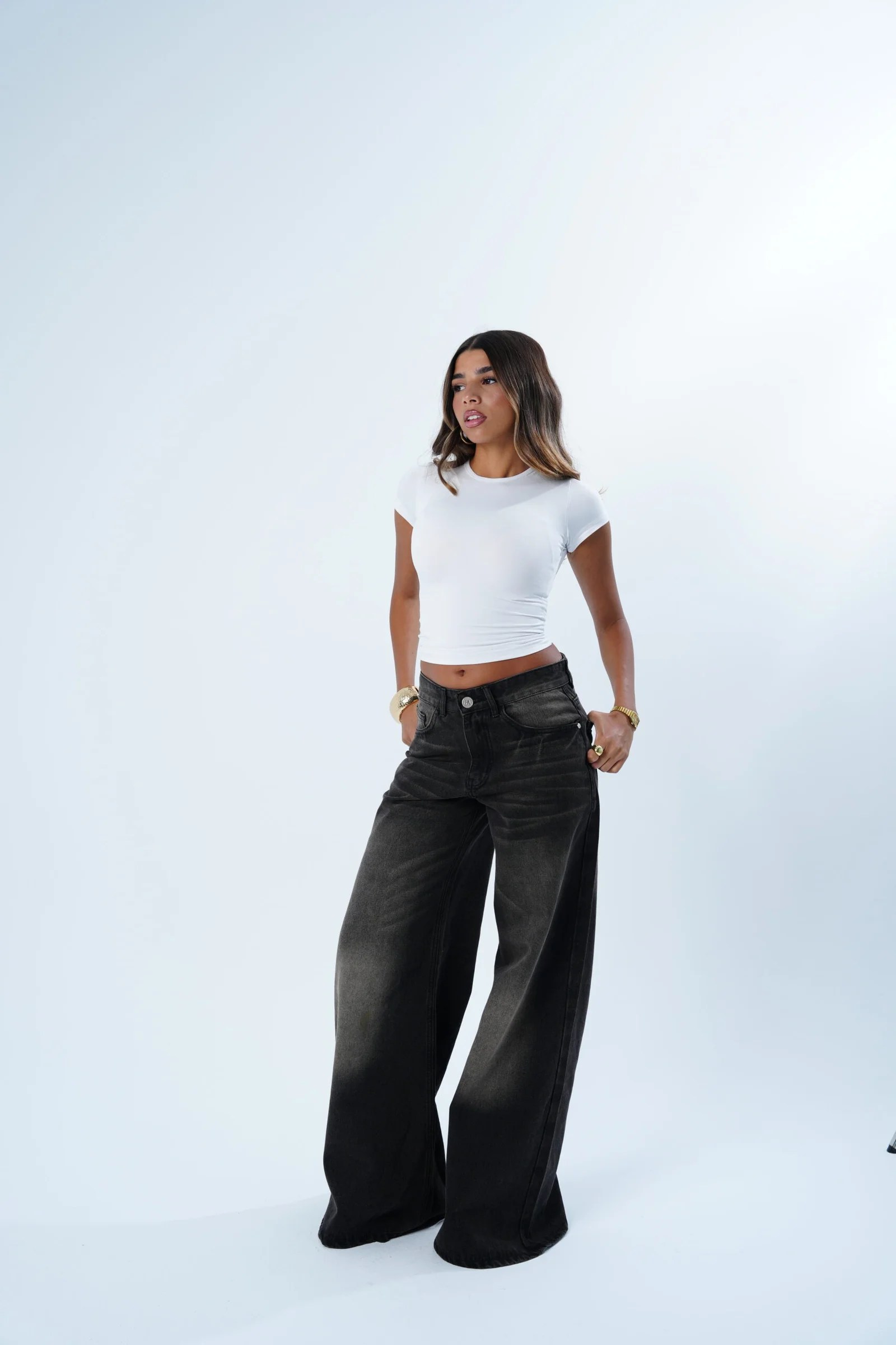 Low-rise Extra wide Denim — view 21