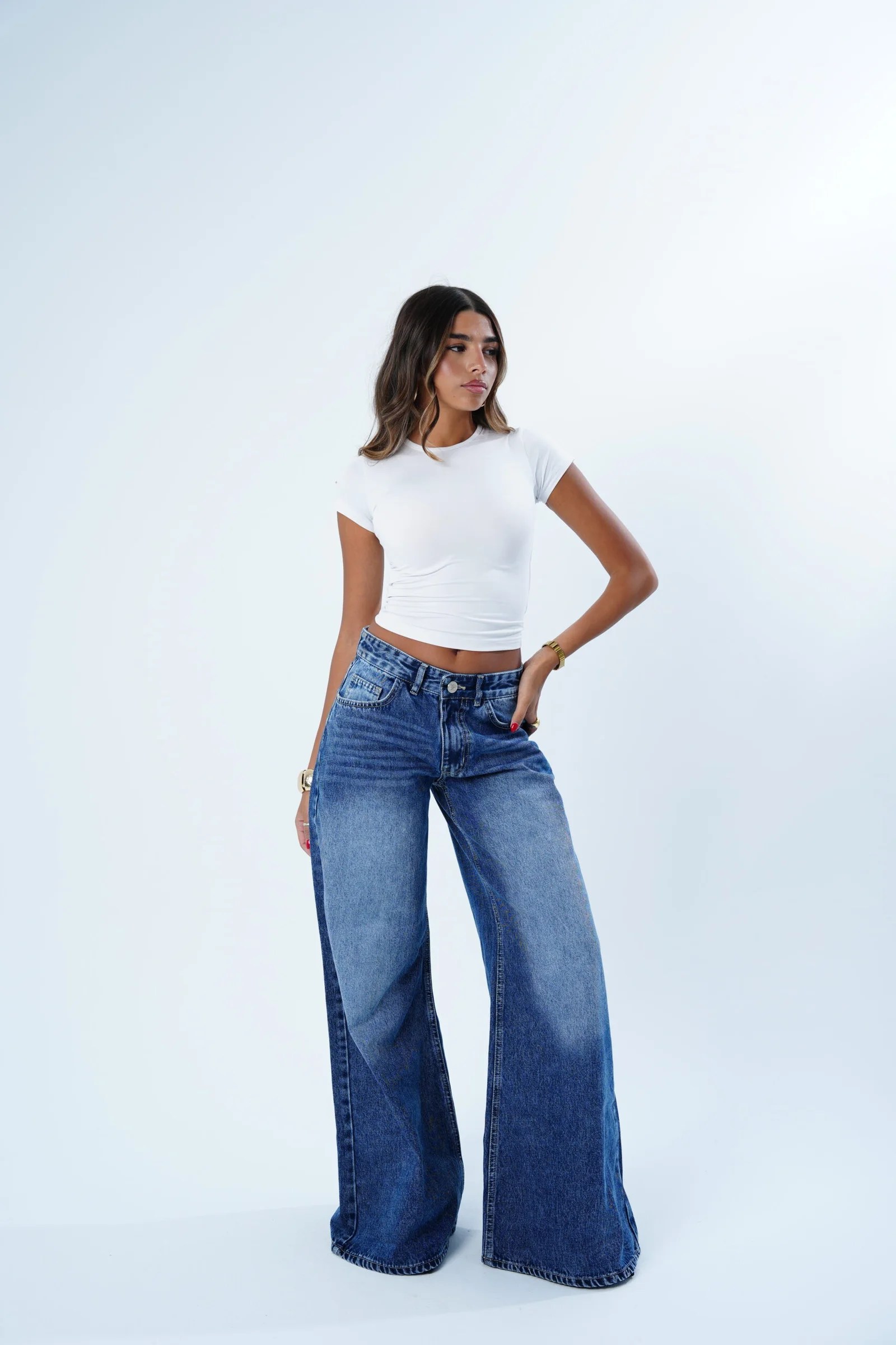 Low-rise Extra wide Denim — view 16