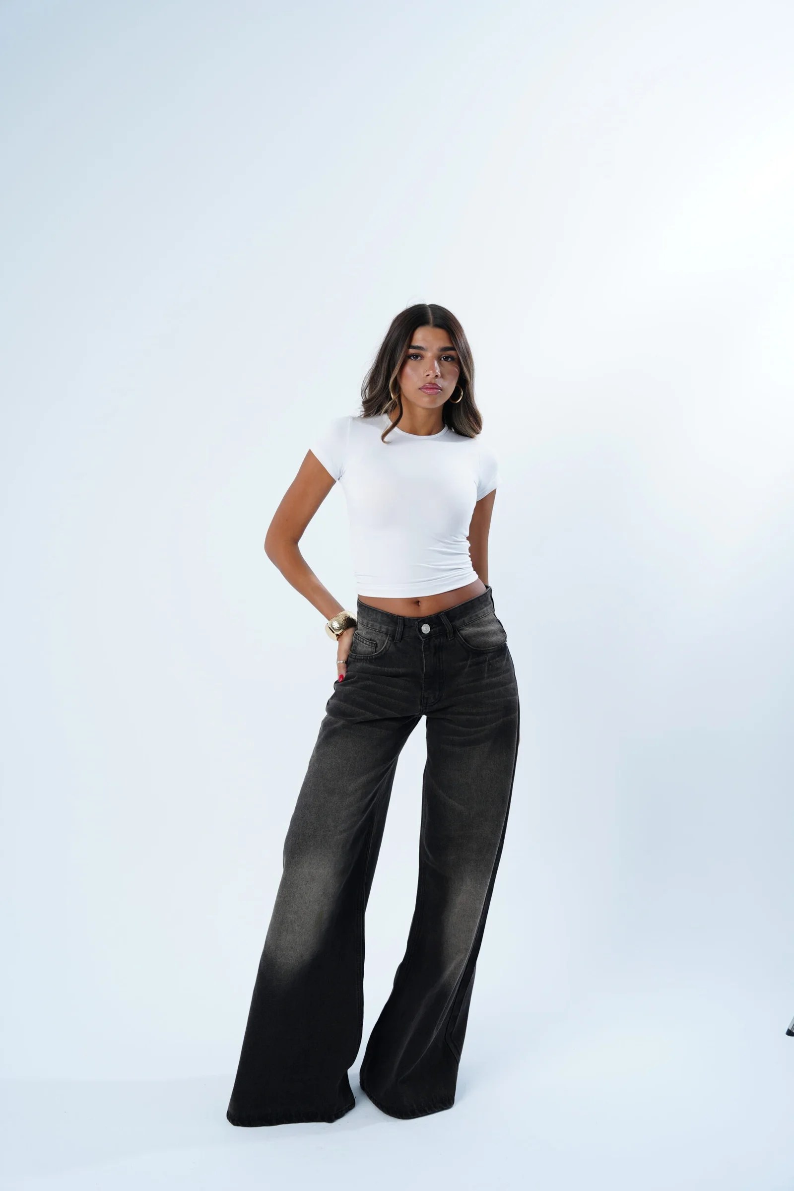 Low-rise Extra wide Denim — view 17