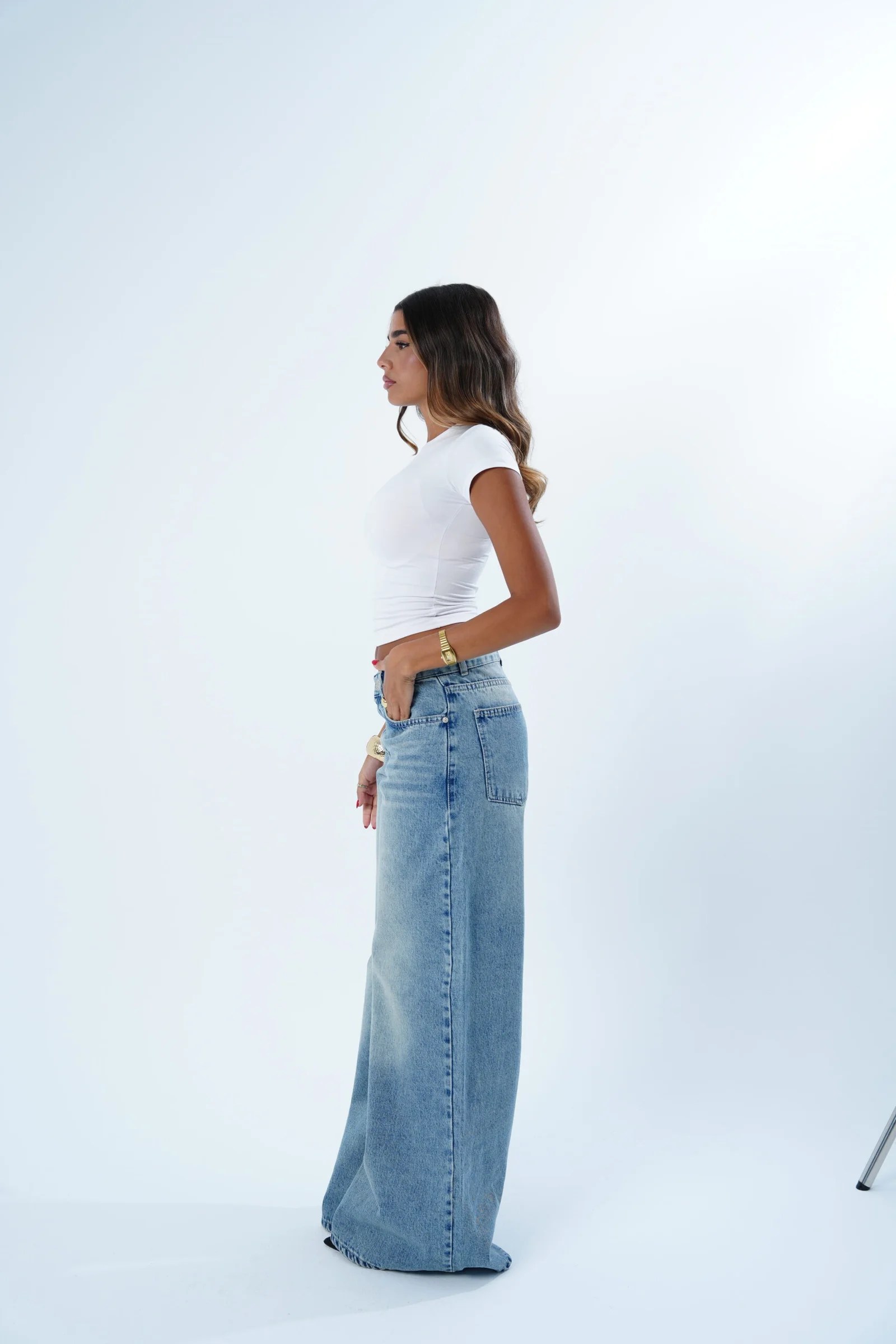 Low-rise Extra wide Denim — view 5