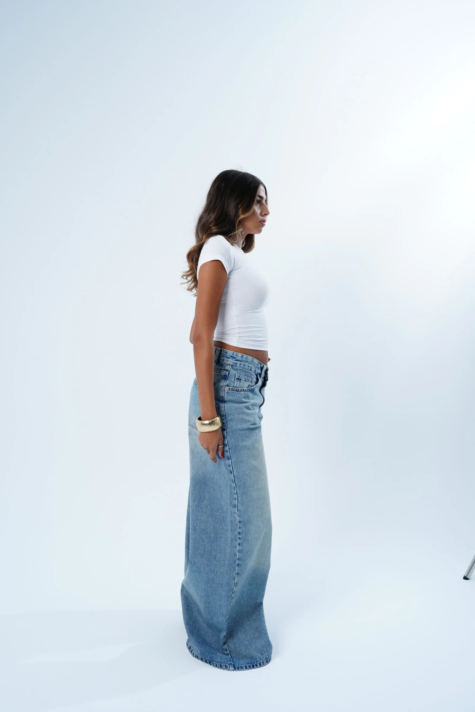 Low-rise Extra wide Denim — view 9