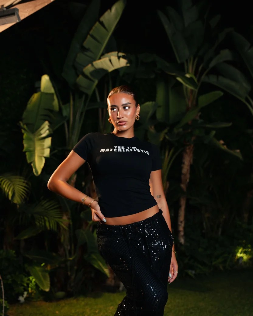 Materialistic baby tee — view 4