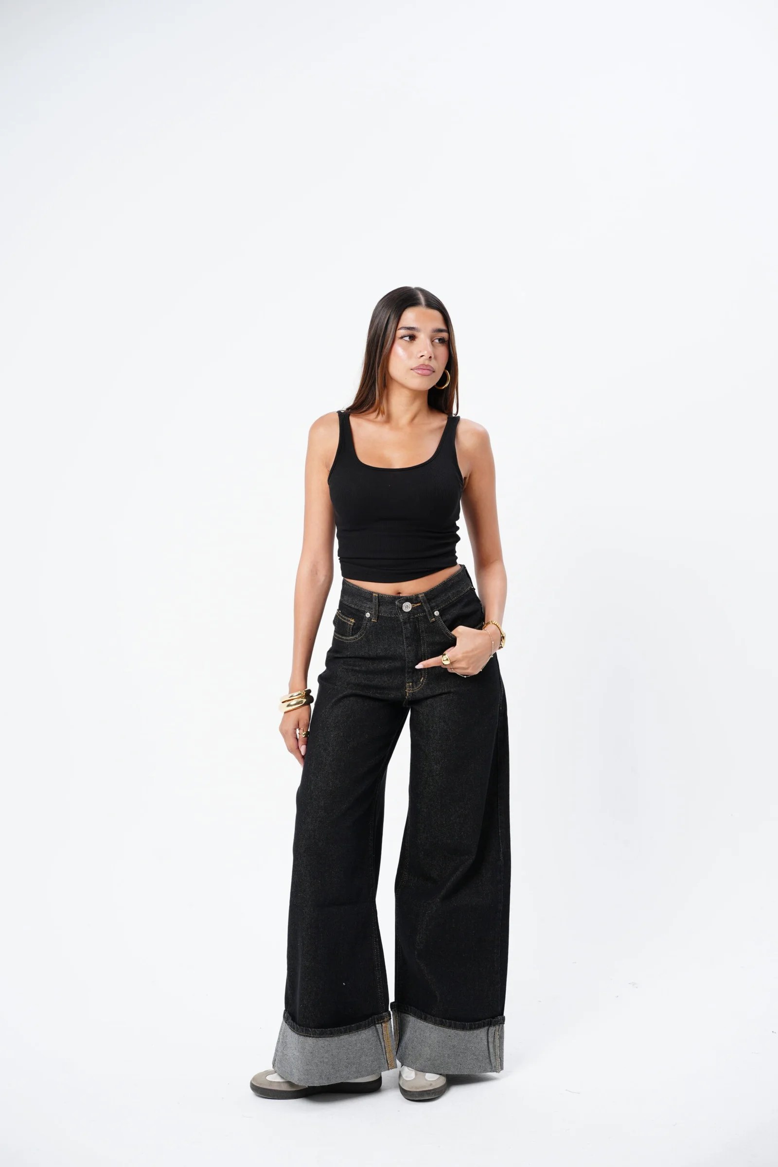 Bended Black raw denim — view 5