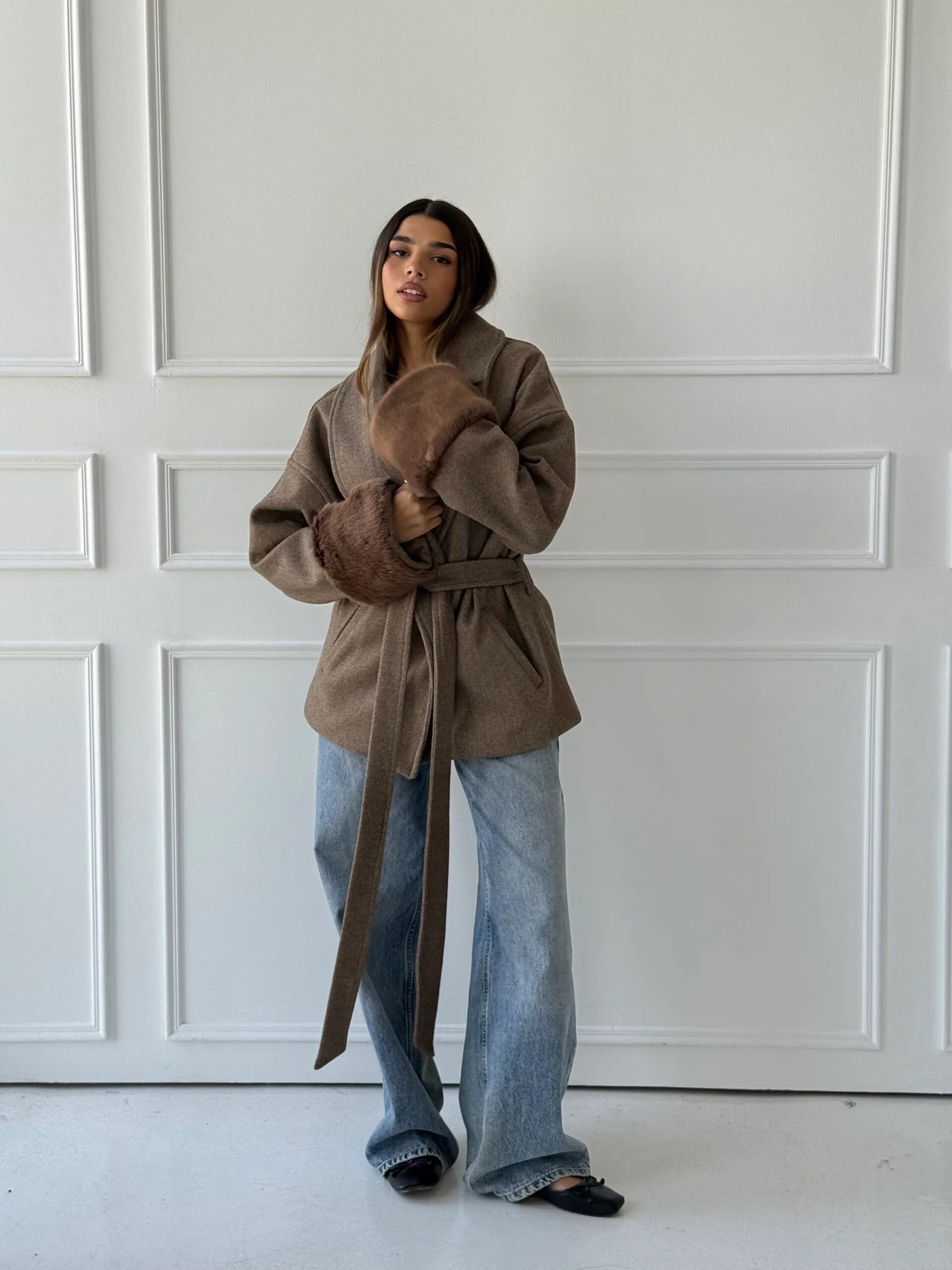 Fur Cuffs Coat — view 31