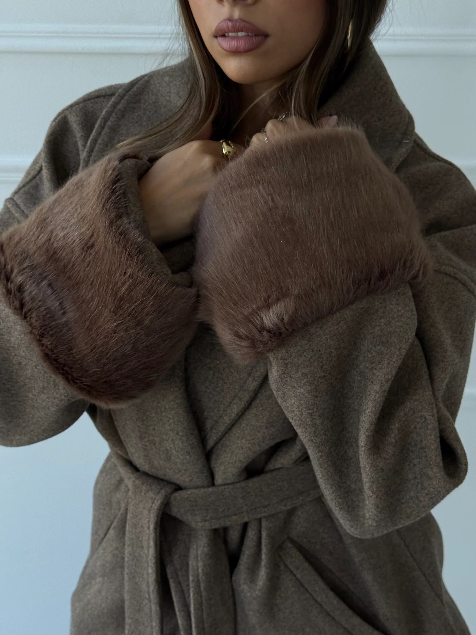 Fur Cuffs Coat — view 28