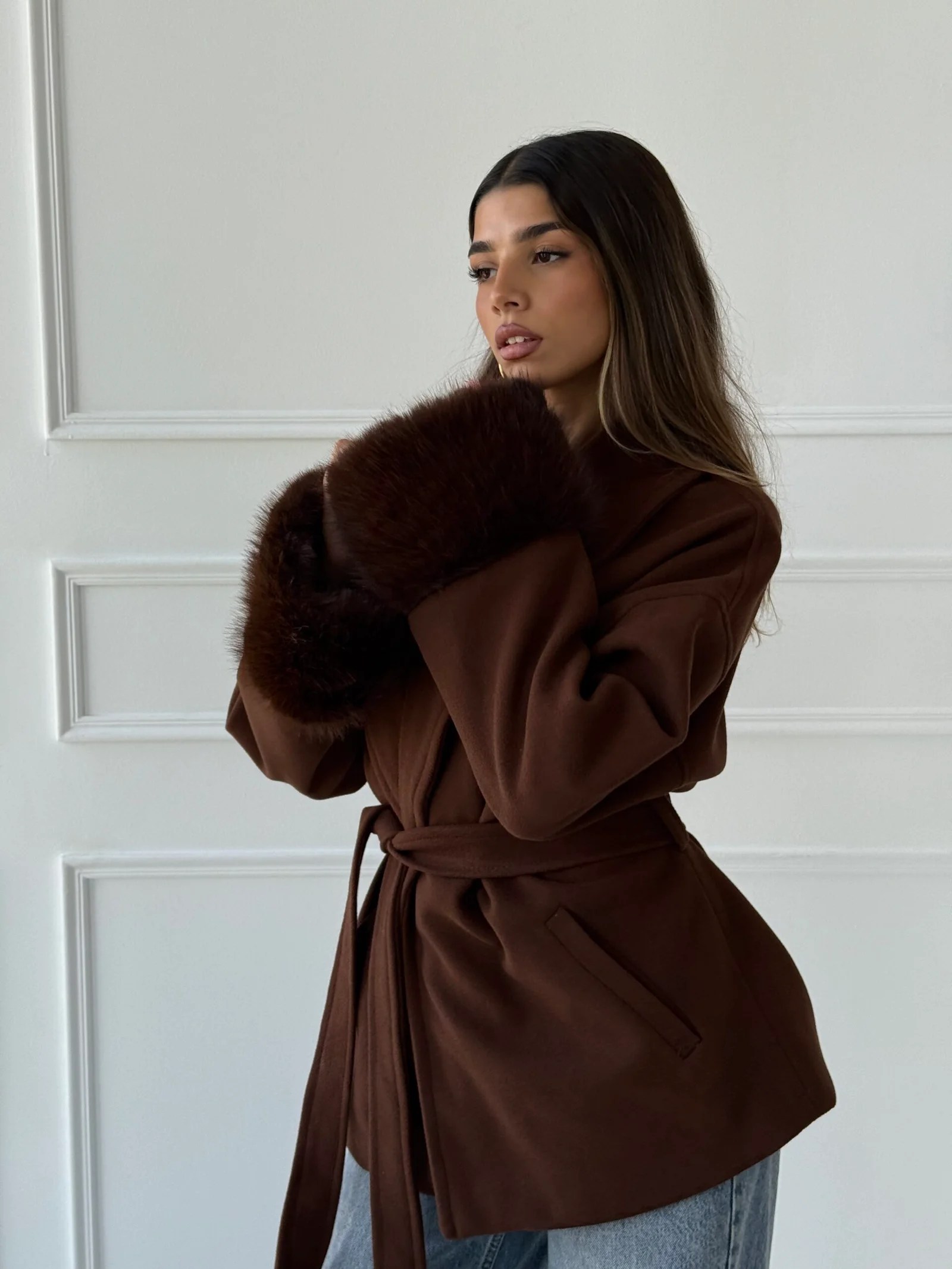 Fur Cuffs Coat — view 43