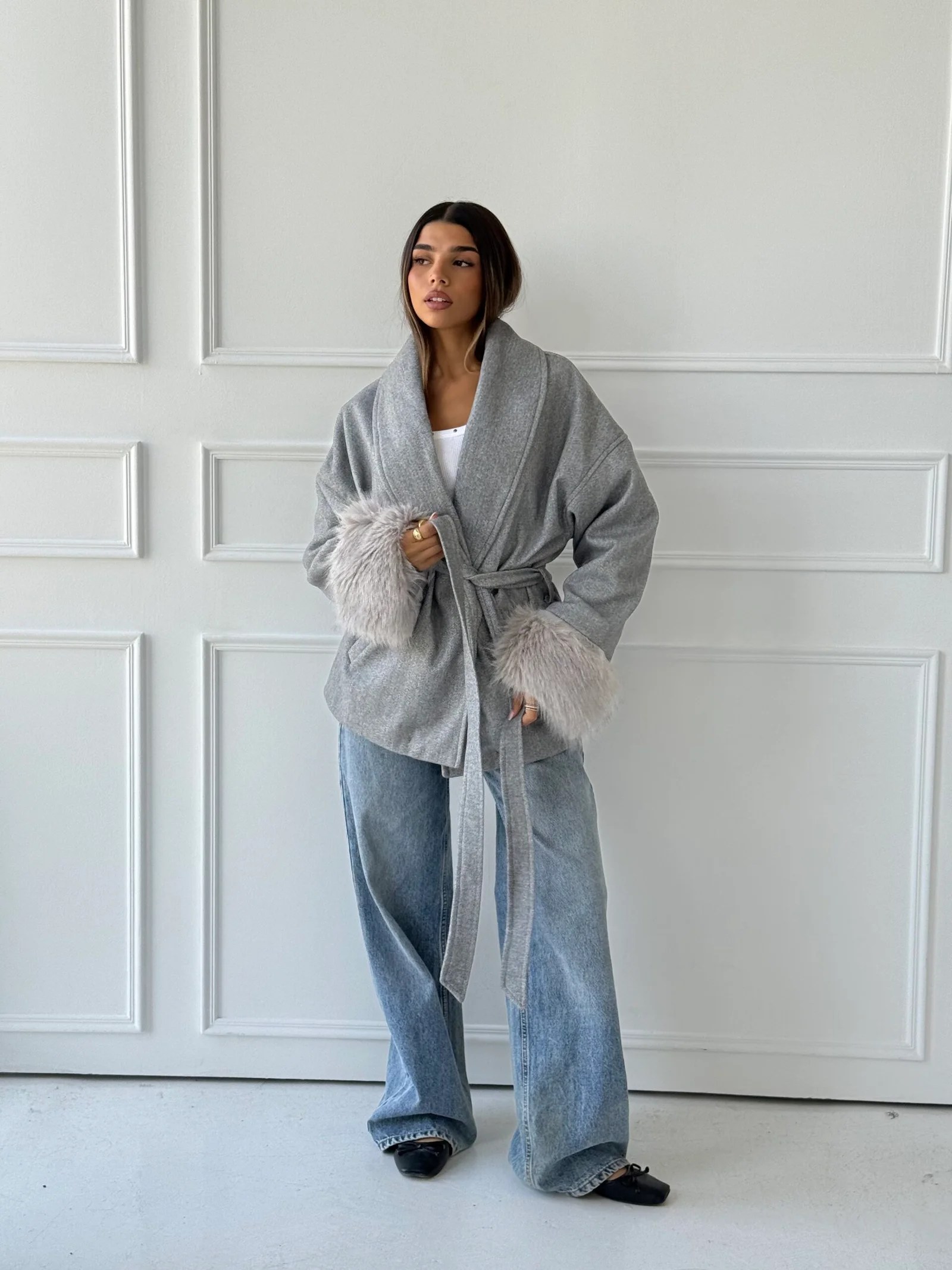 Fur Cuffs Coat — view 26