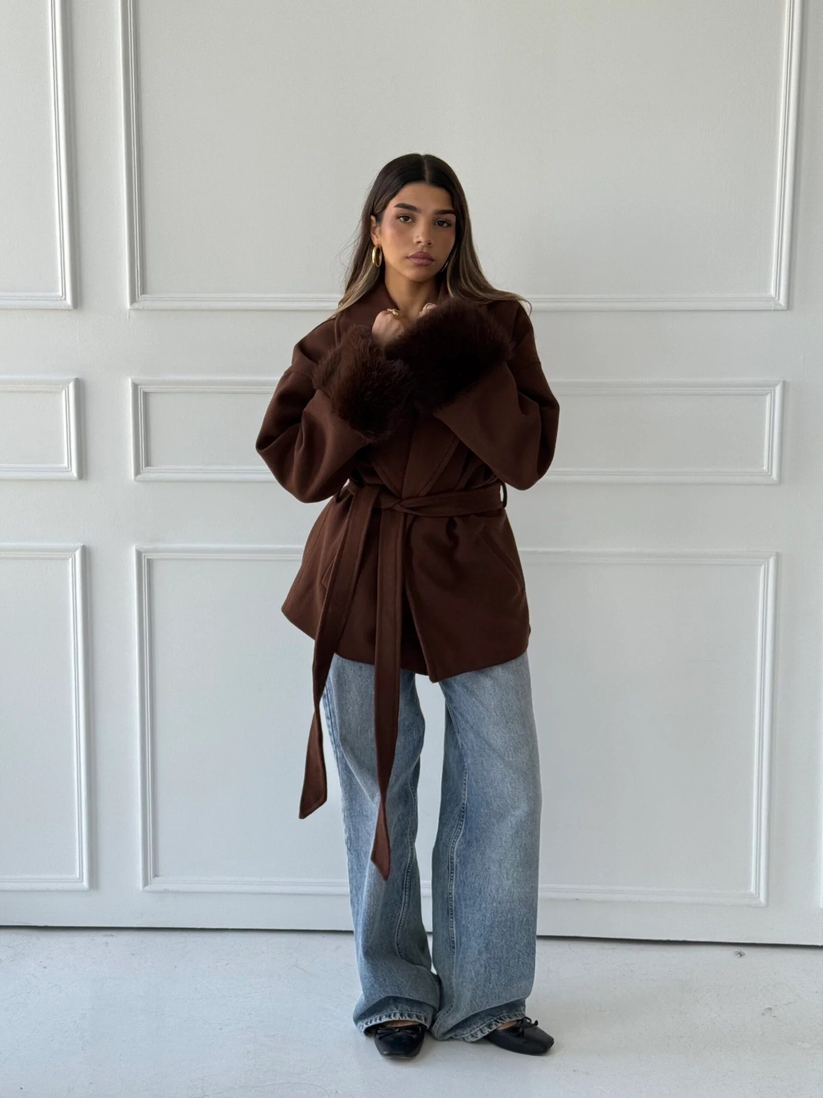 Fur Cuffs Coat — view 45
