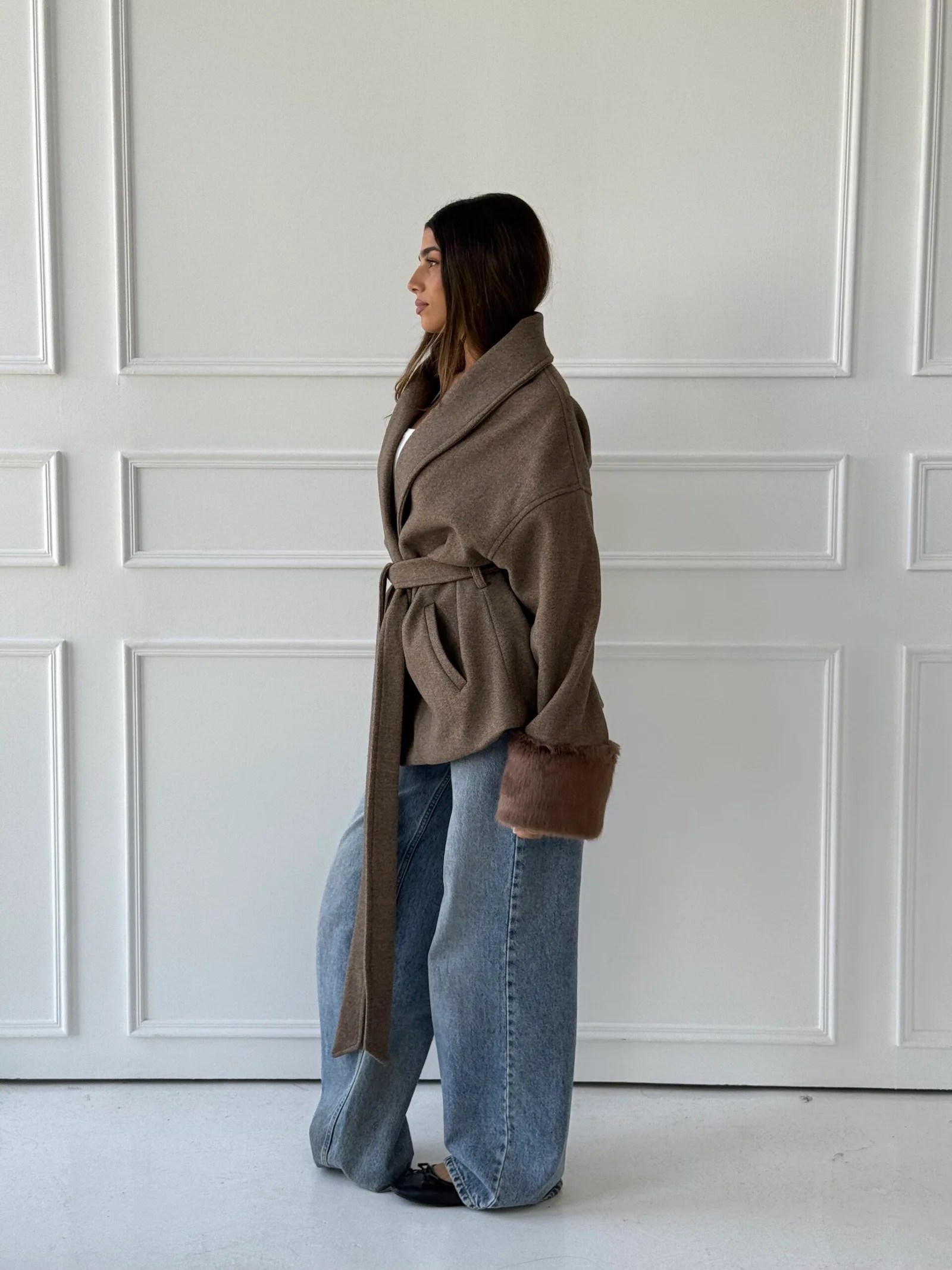 Fur Cuffs Coat — view 30
