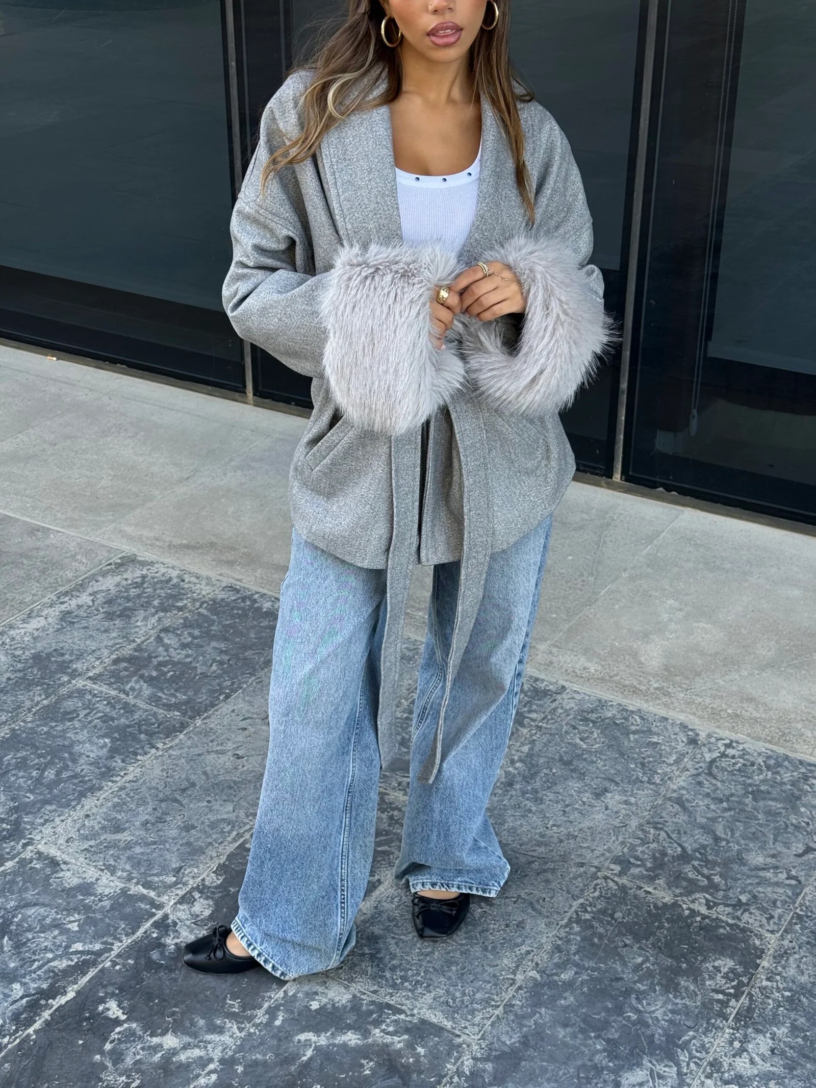 Fur Cuffs Coat — view 15