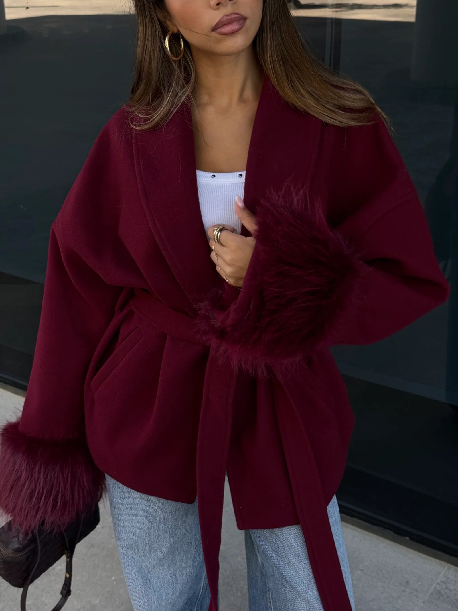 Fur Cuffs Coat — view 7