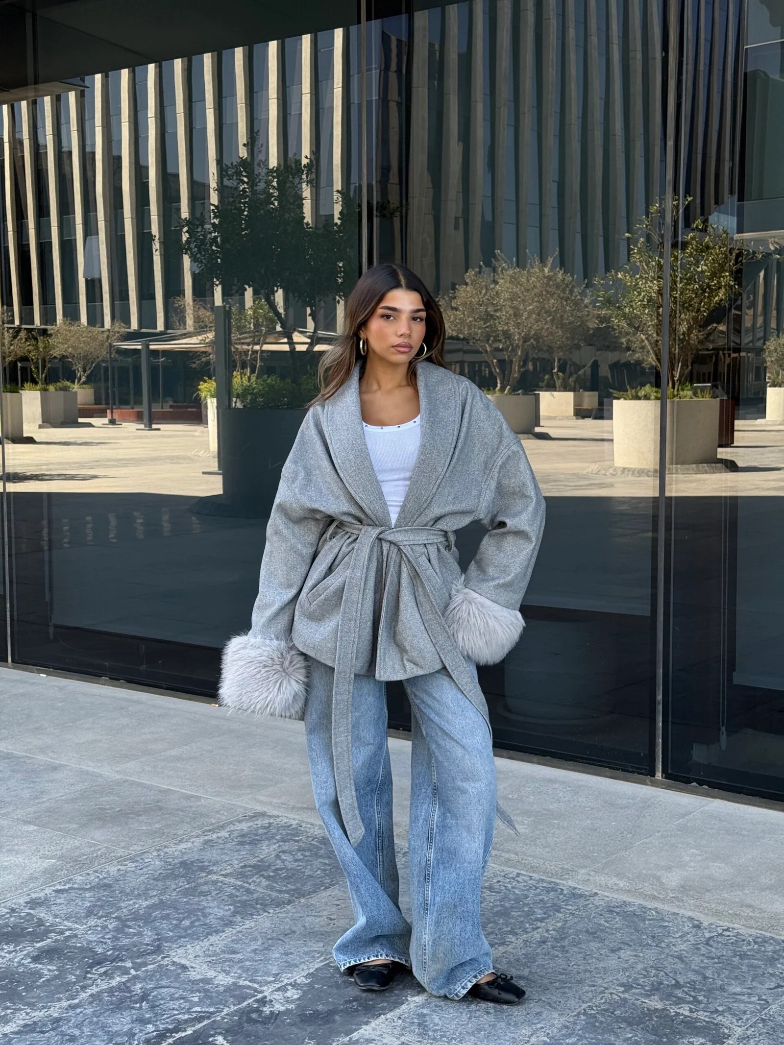 Fur Cuffs Coat — view 12