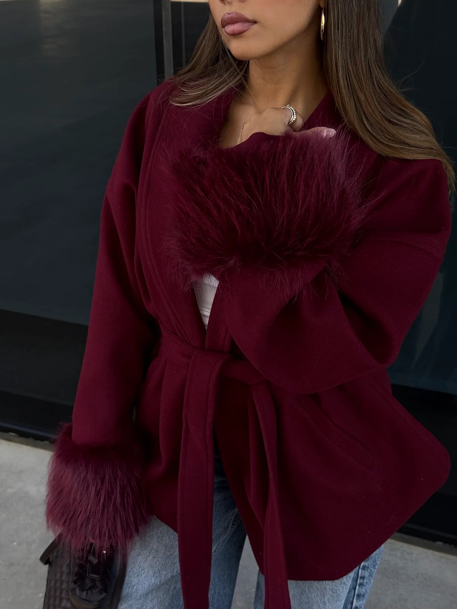 Fur Cuffs Coat — view 5