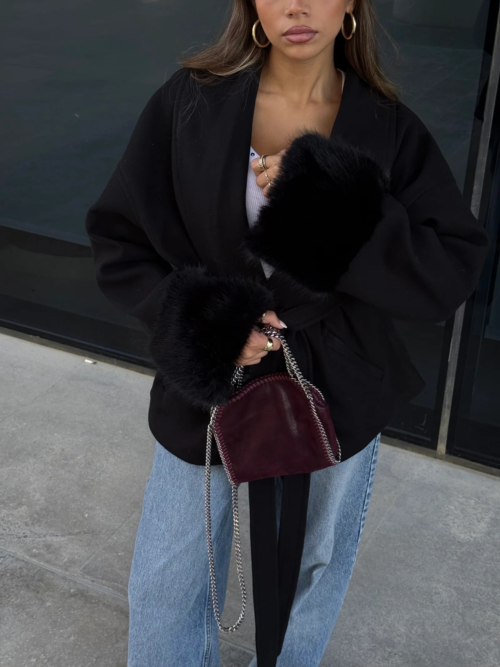 Fur Cuffs Coat — view 9