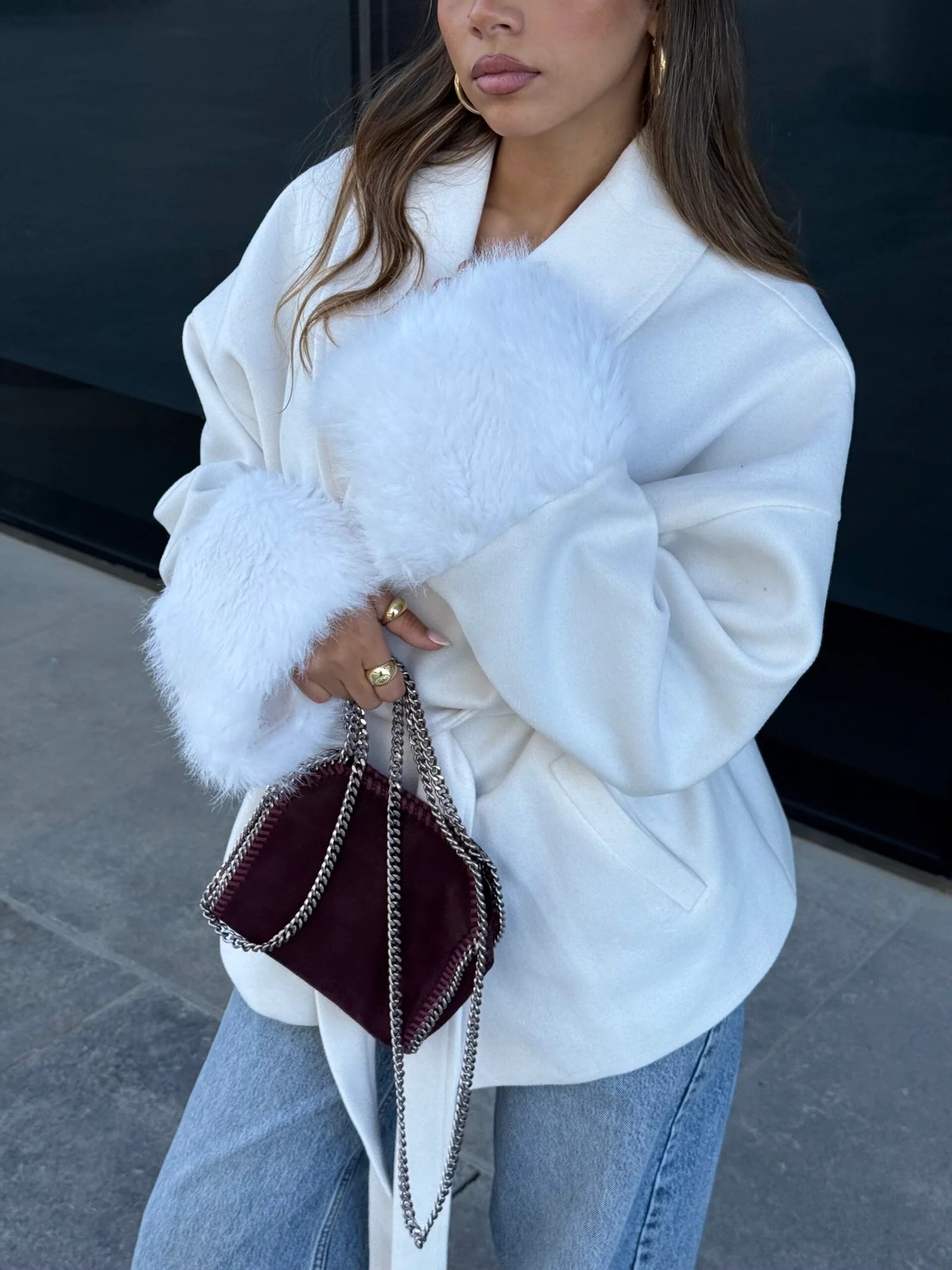 Fur Cuffs Coat — view 3