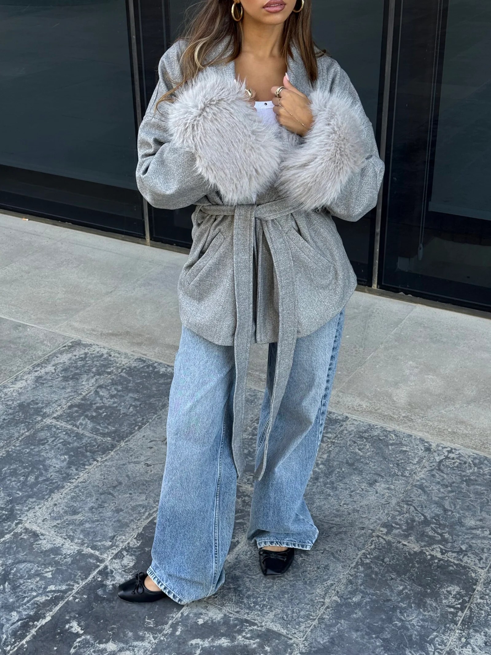 Fur Cuffs Coat — view 14