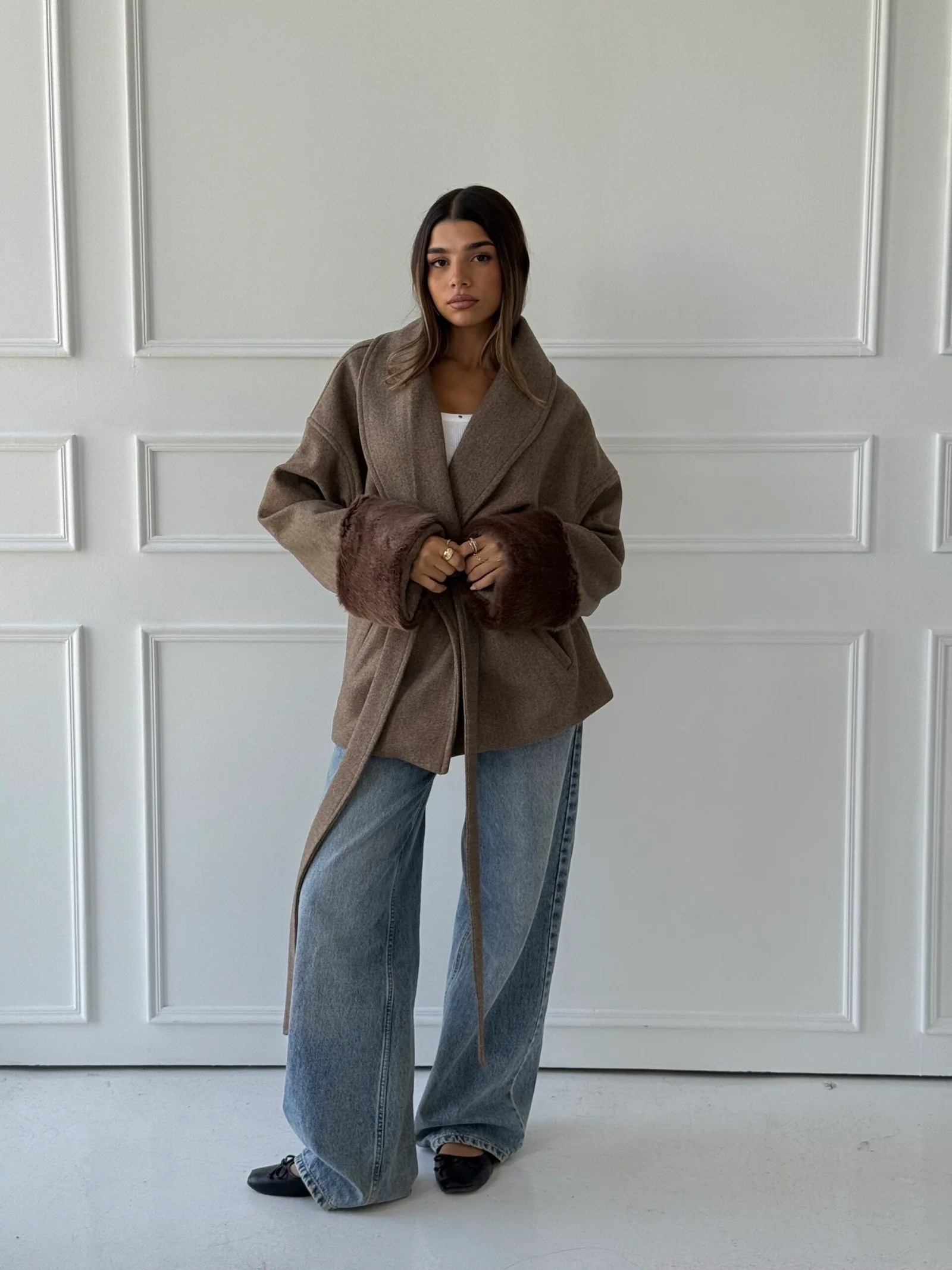 Fur Cuffs Coat — view 32