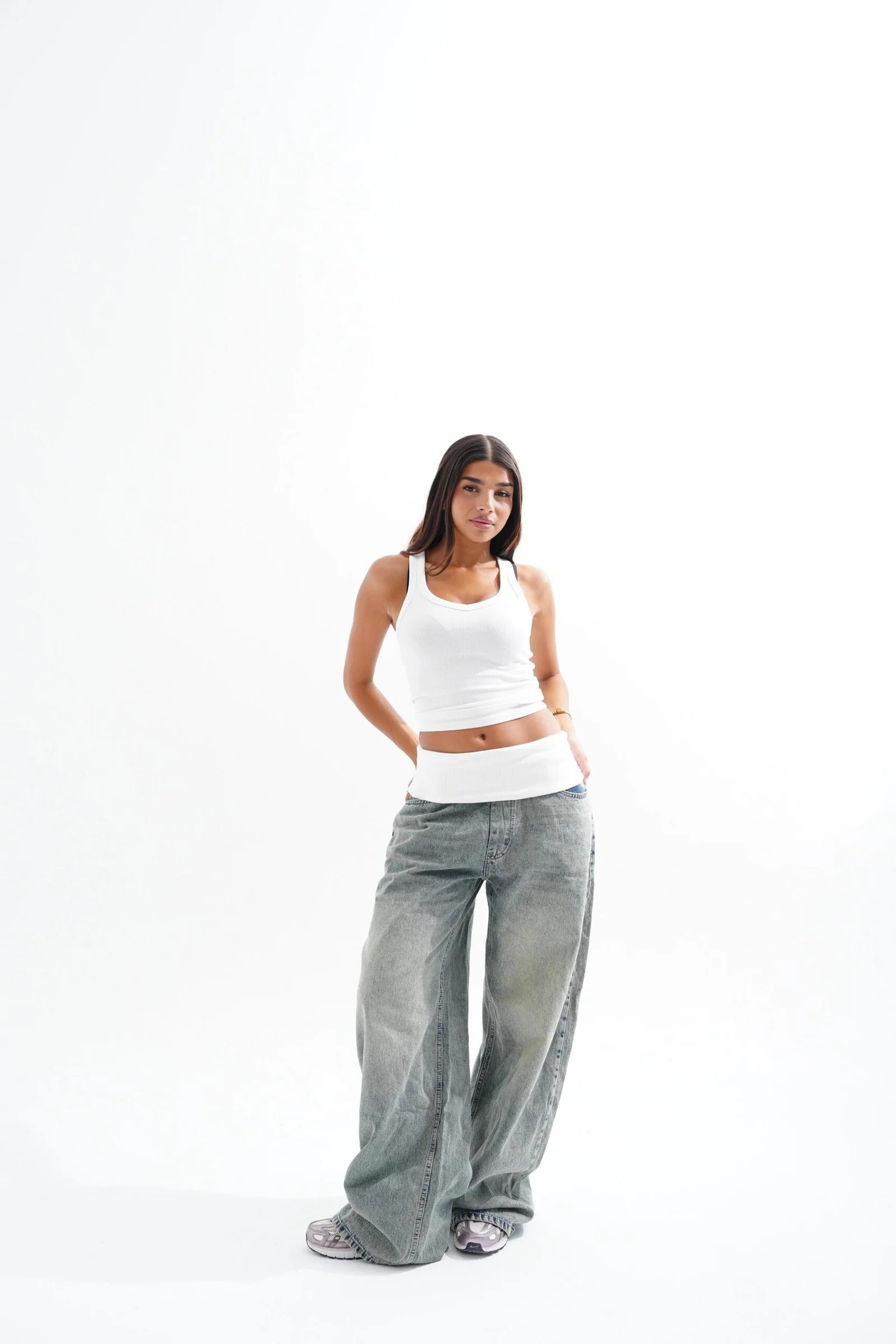 Light blue TURN OVER DENIM