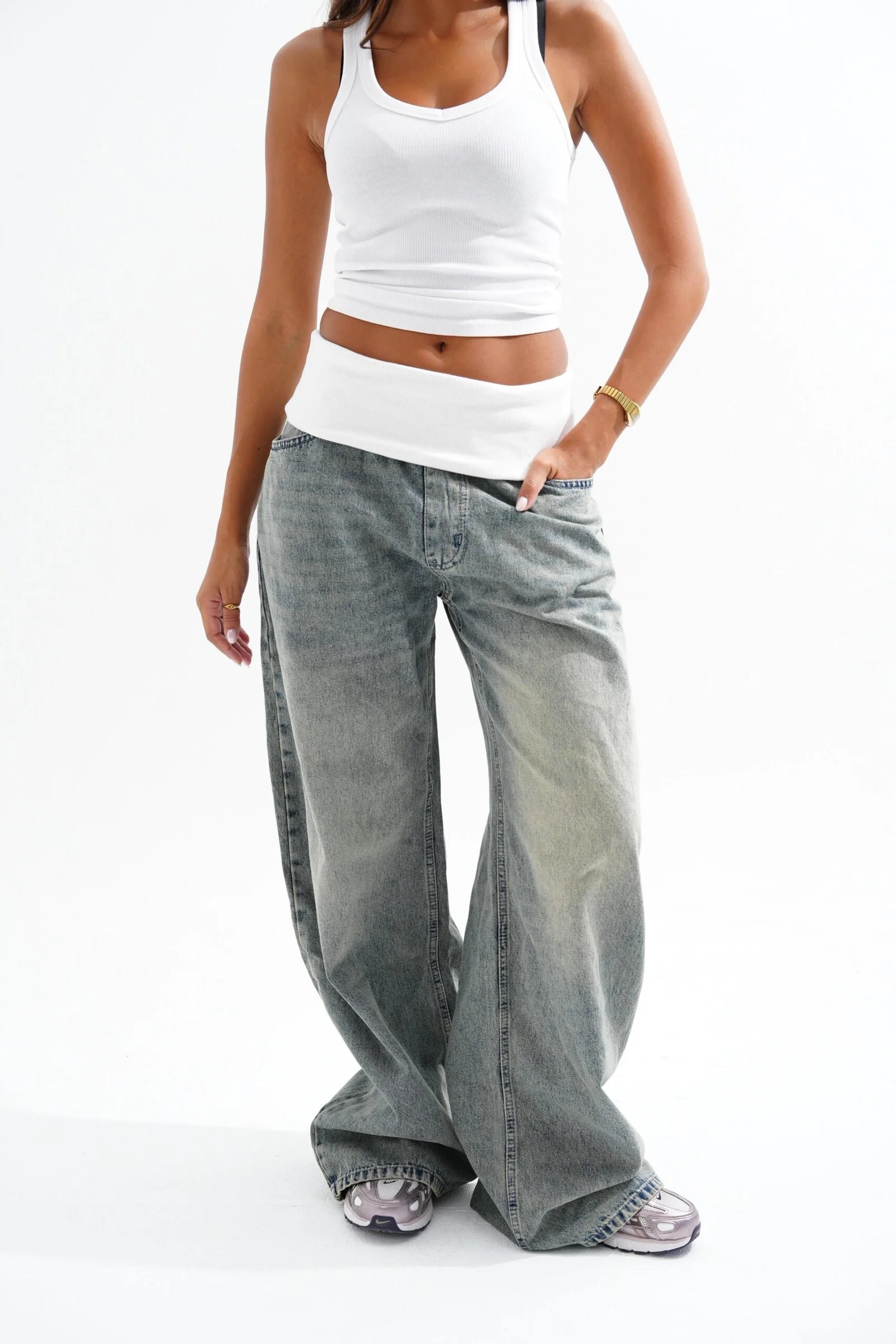 Light blue TURN OVER DENIM — view 4