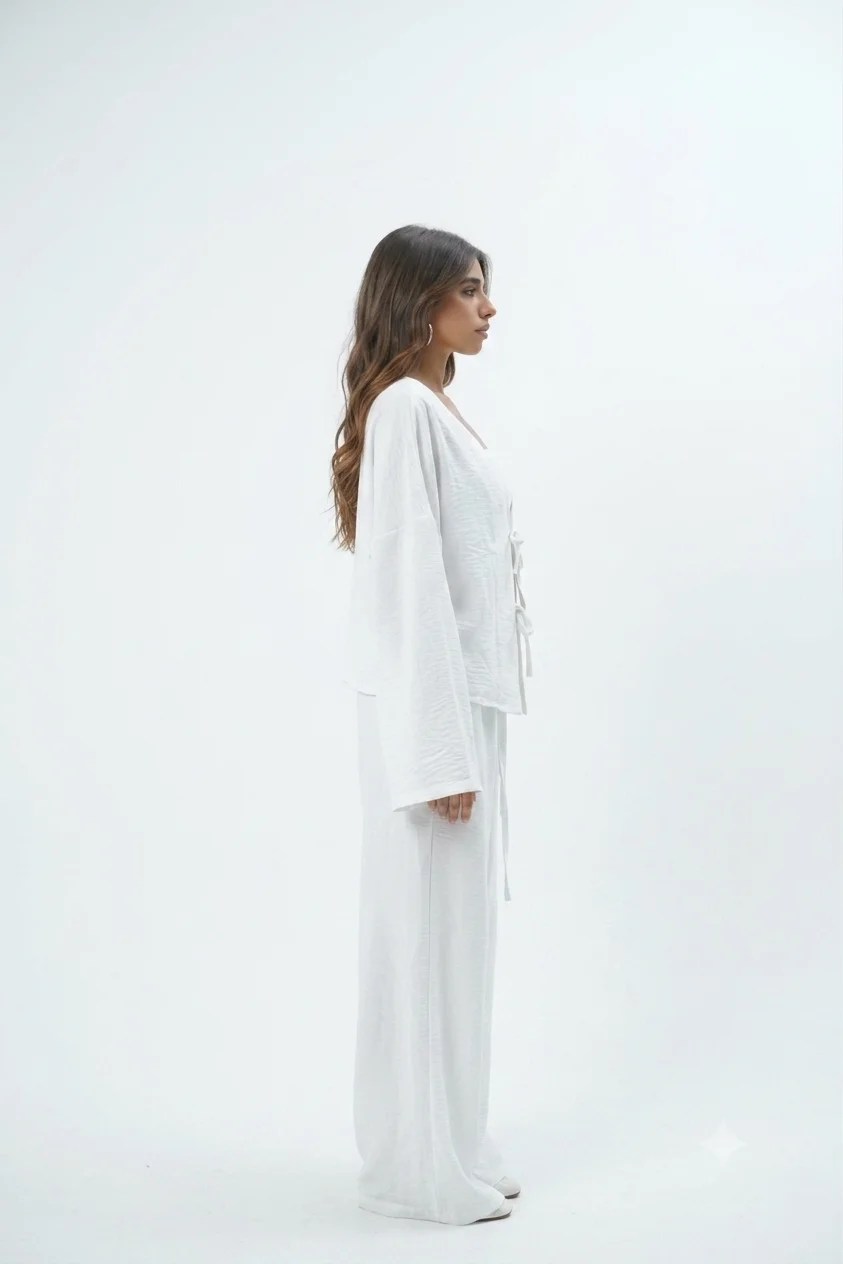 Tie Set (Kimono and Pants) — view 4