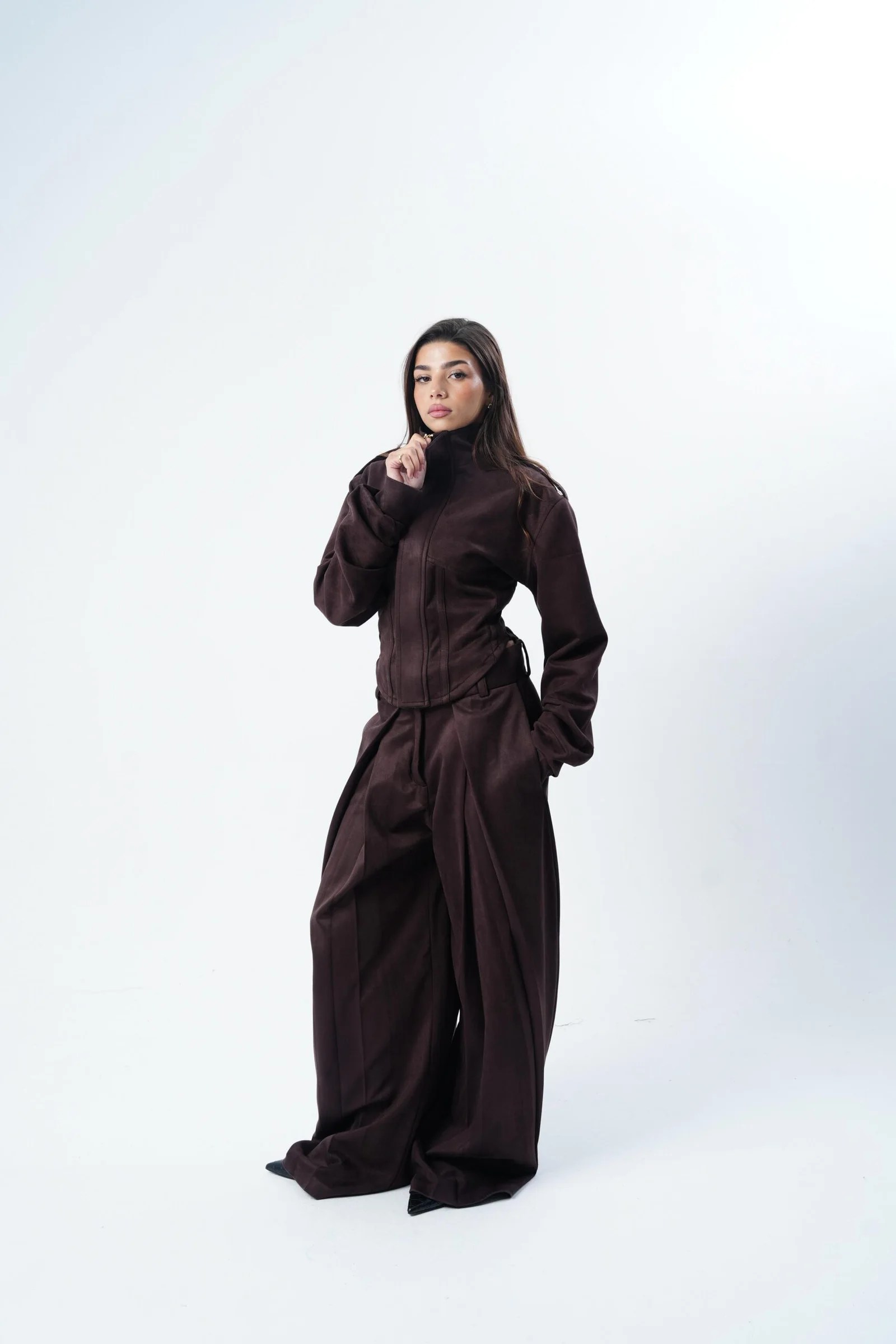 THE CORSET SUEDE JACKET — view 10