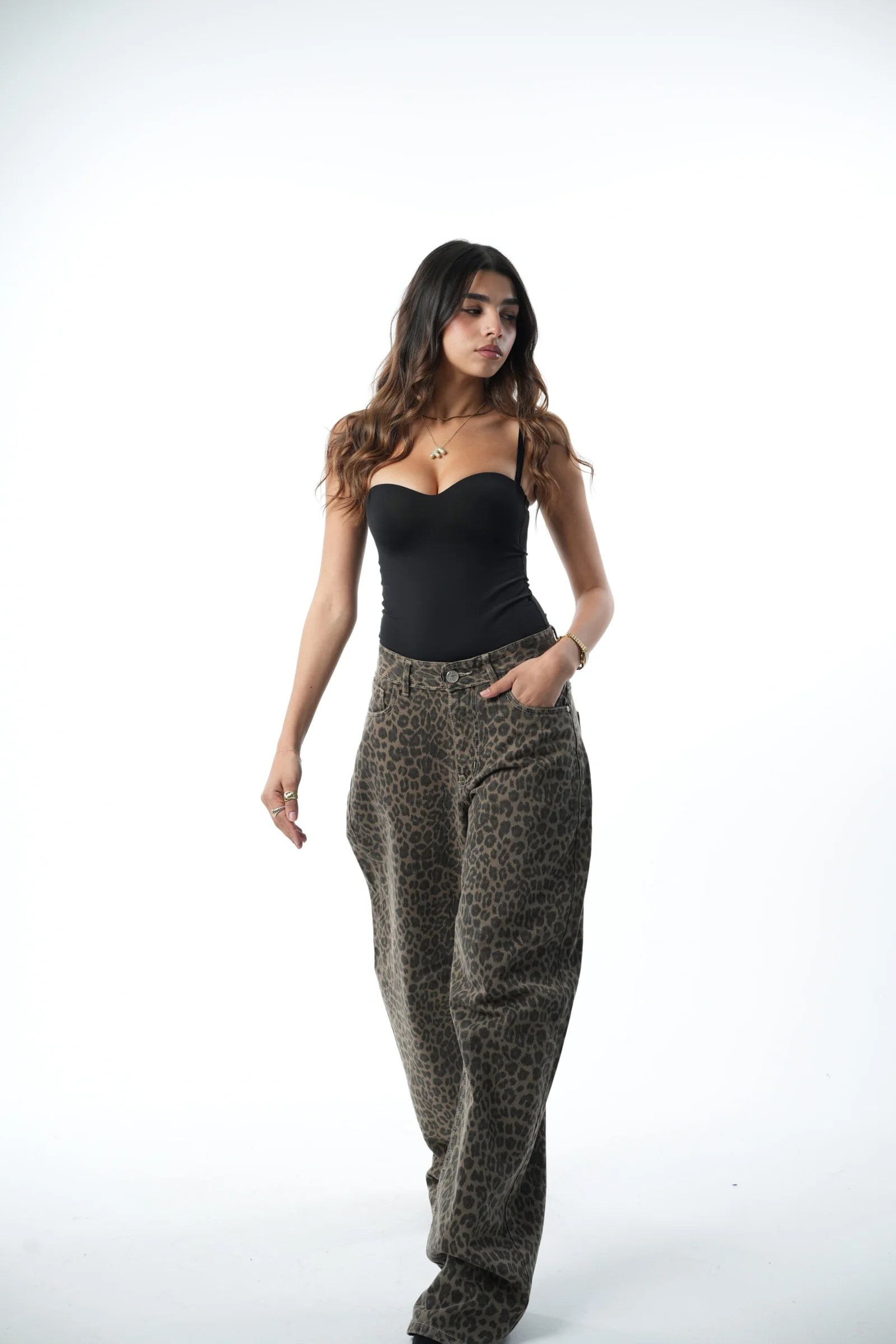 Leopard  Denim pants — view 8