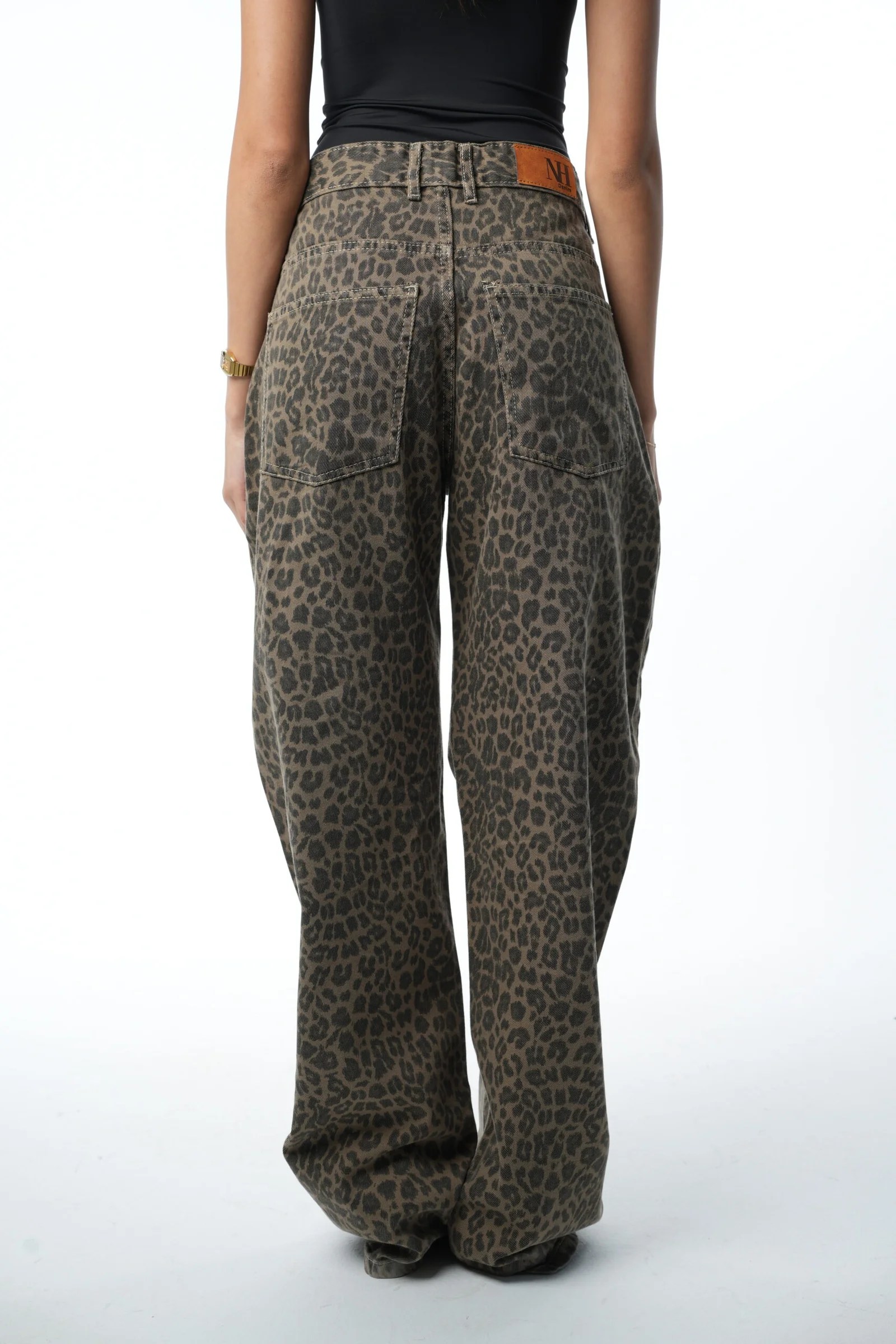 Leopard  Denim pants — view 5